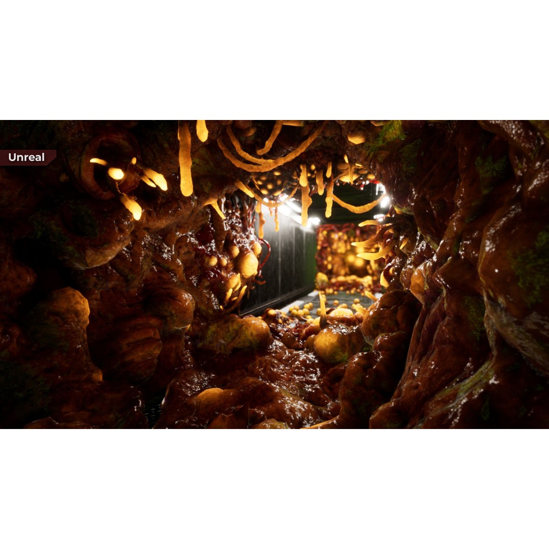 Alien Biomass Planet 3D Model – Low-Poly Game Asset, FBX & OBJ - View 3