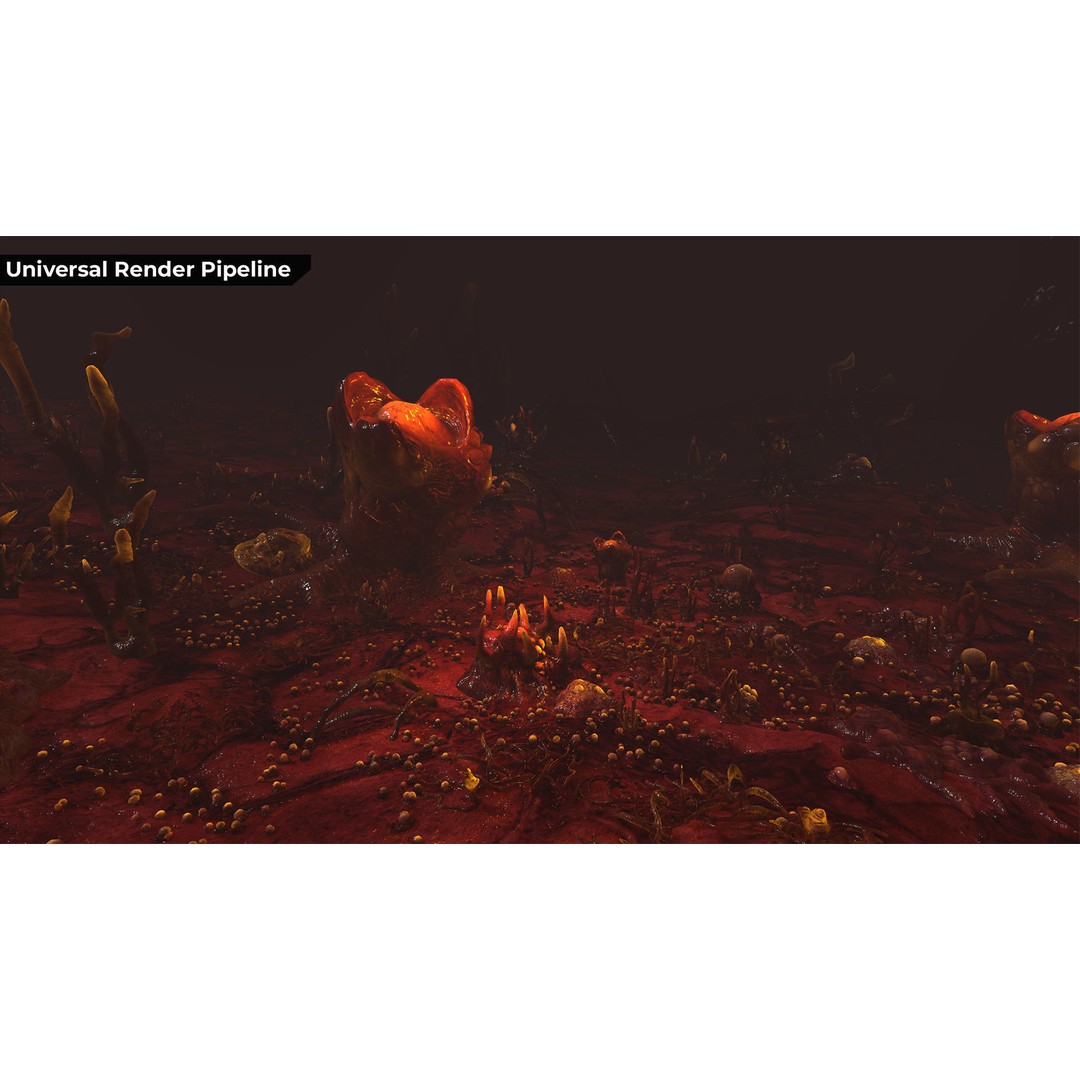 Alien Biomass Planet 3D Model – Low-Poly Game Asset, FBX & OBJ - View 41