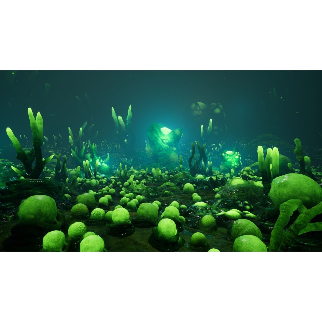 Alien Biomass Planet 3D Model – Low-Poly Game Asset, FBX & OBJ - View 6