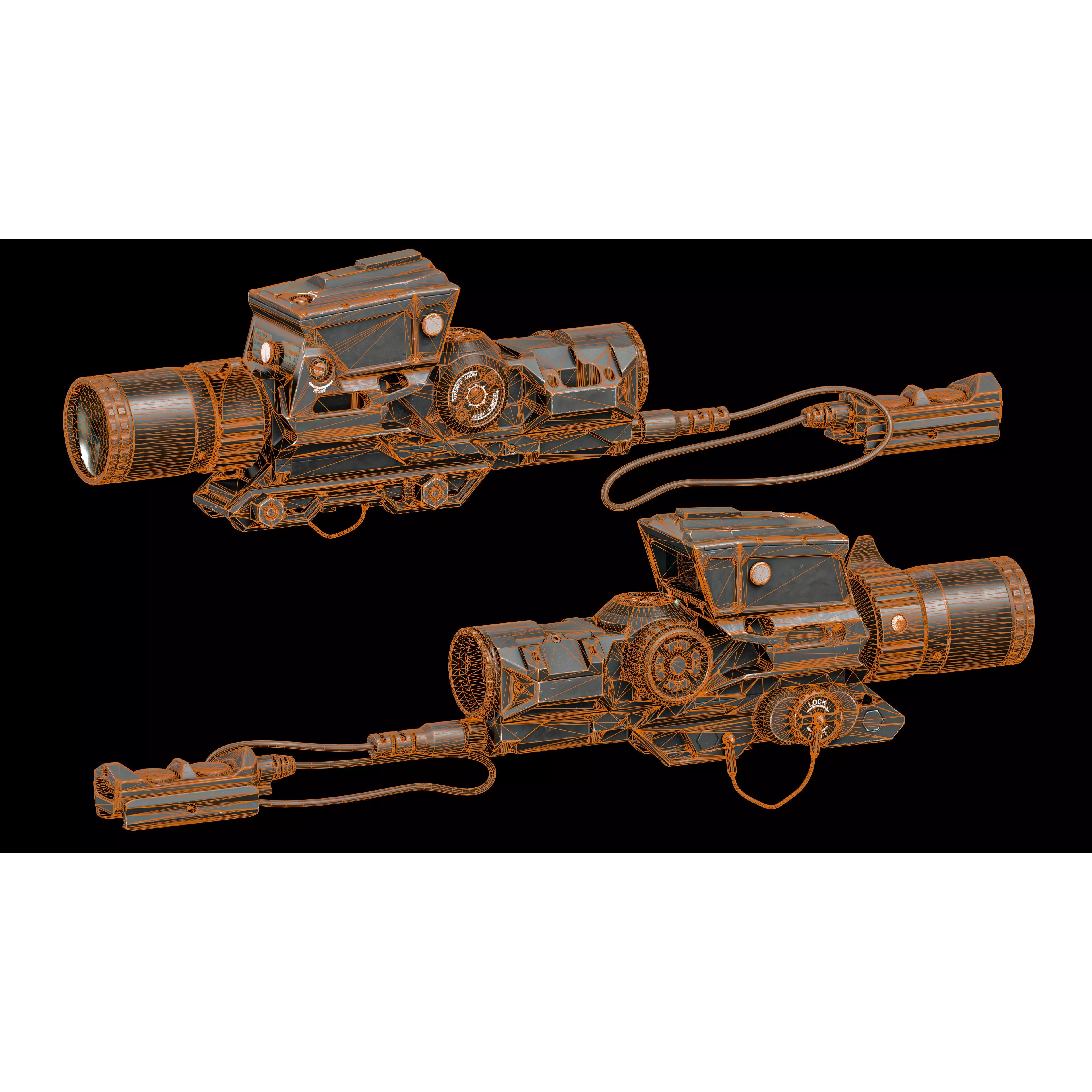 Scope Vortex XM157 - Low-Poly Game-Ready 3D Model