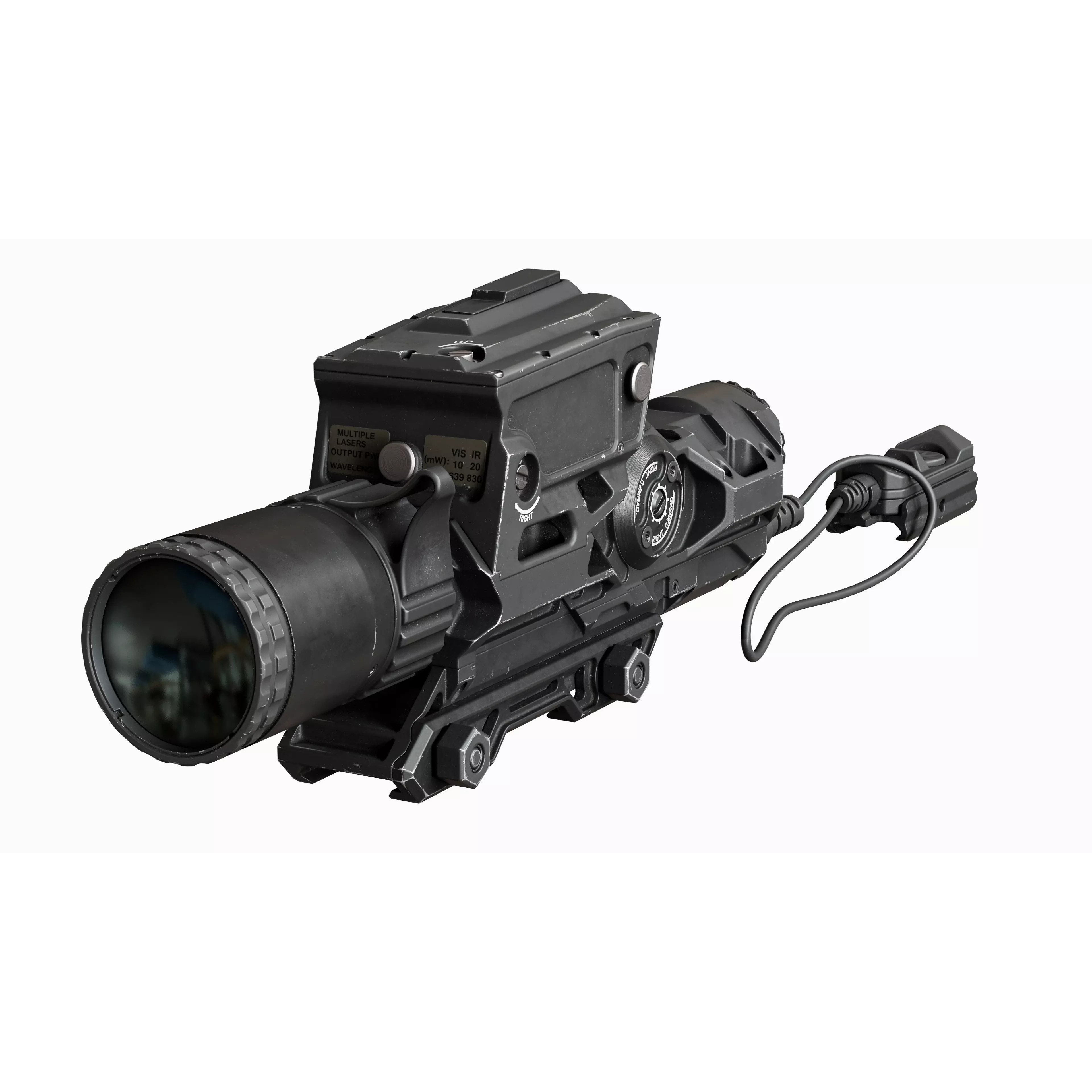 Scope Vortex XM157 - Low-Poly Game-Ready 3D Model - View 11