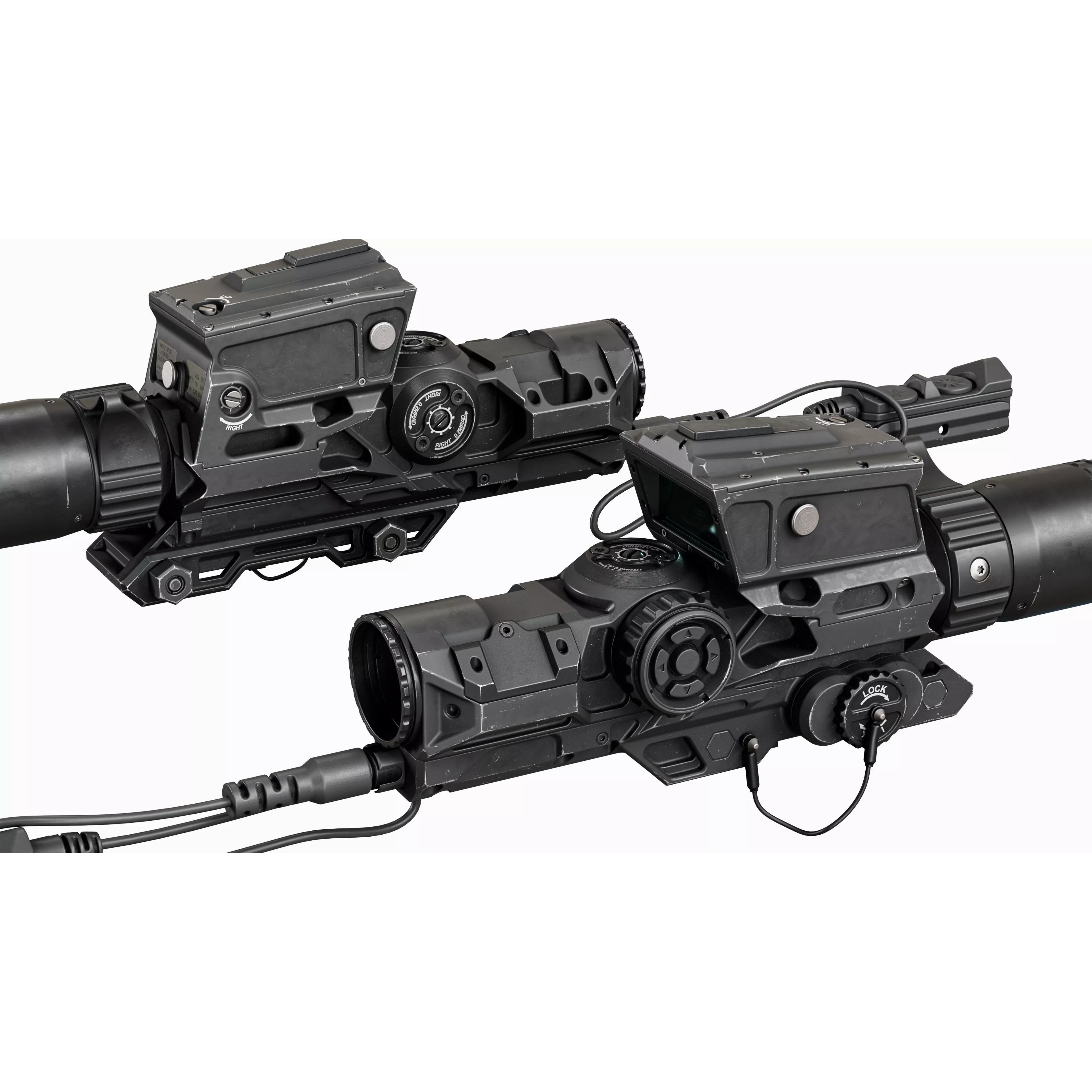 Scope Vortex XM157 - Low-Poly Game-Ready 3D Model - View 21