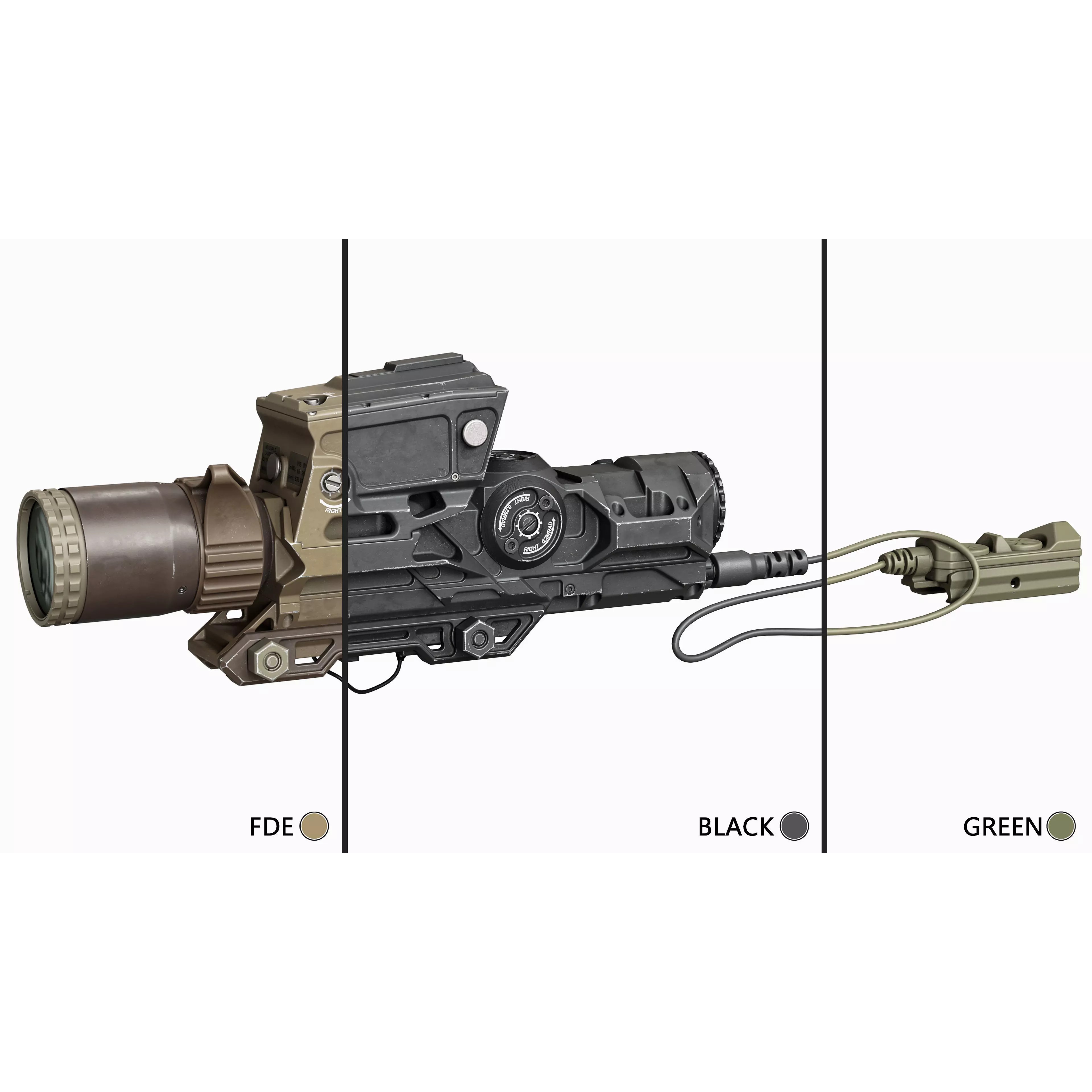 Scope Vortex XM157 - Low-Poly Game-Ready 3D Model - View 3