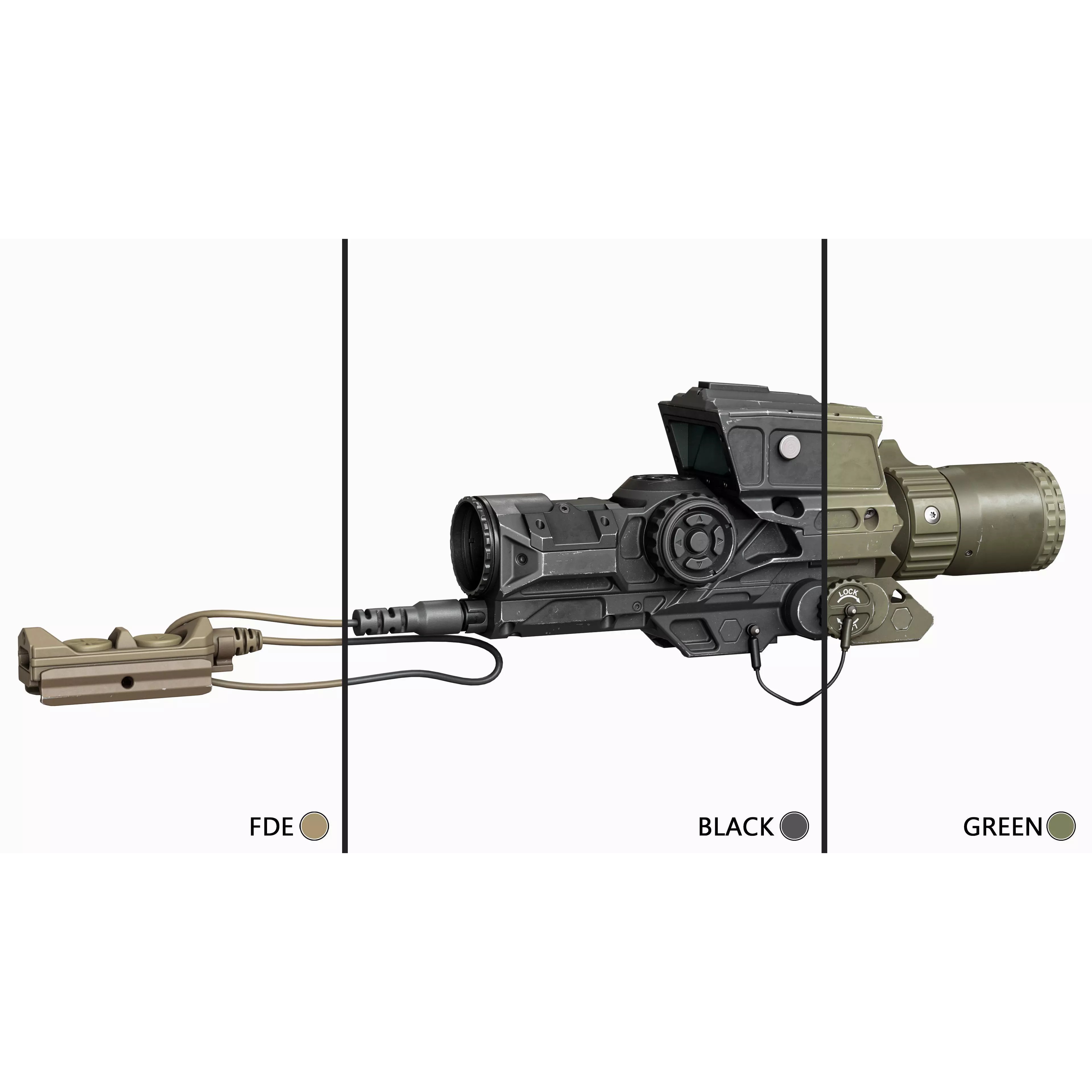 Scope Vortex XM157 - Low-Poly Game-Ready 3D Model - View 4