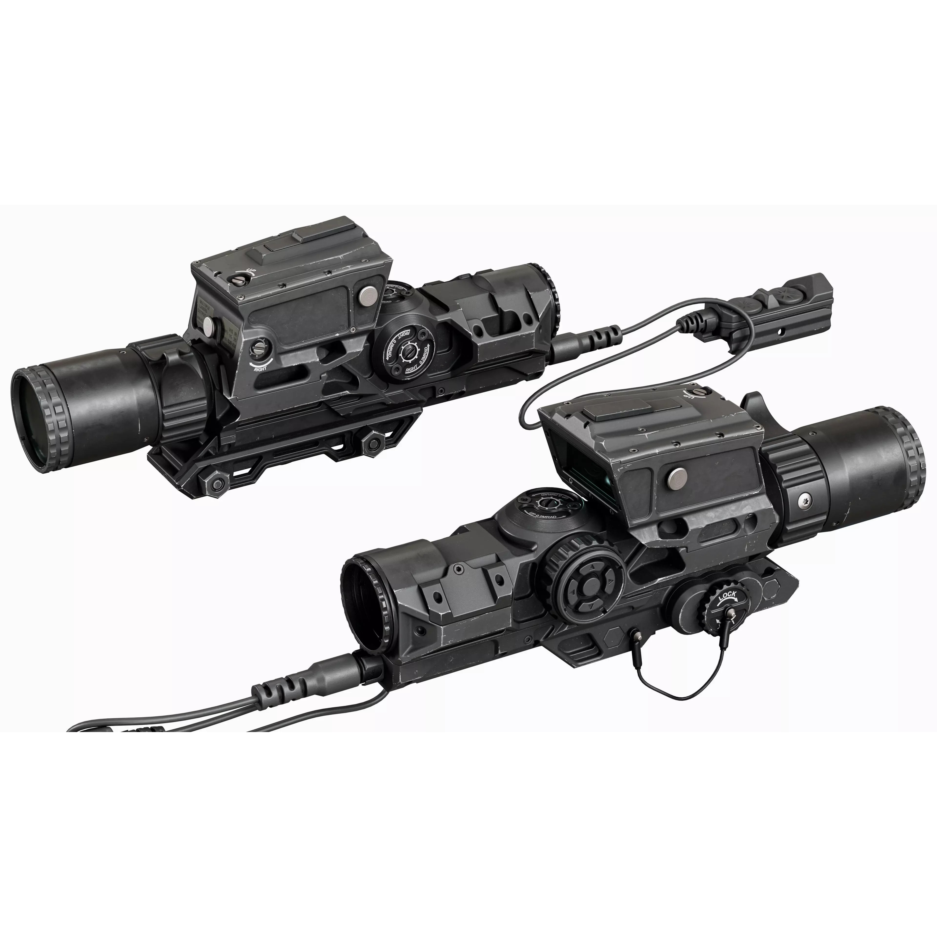 Scope Vortex XM157 - Low-Poly Game-Ready 3D Model - View 5