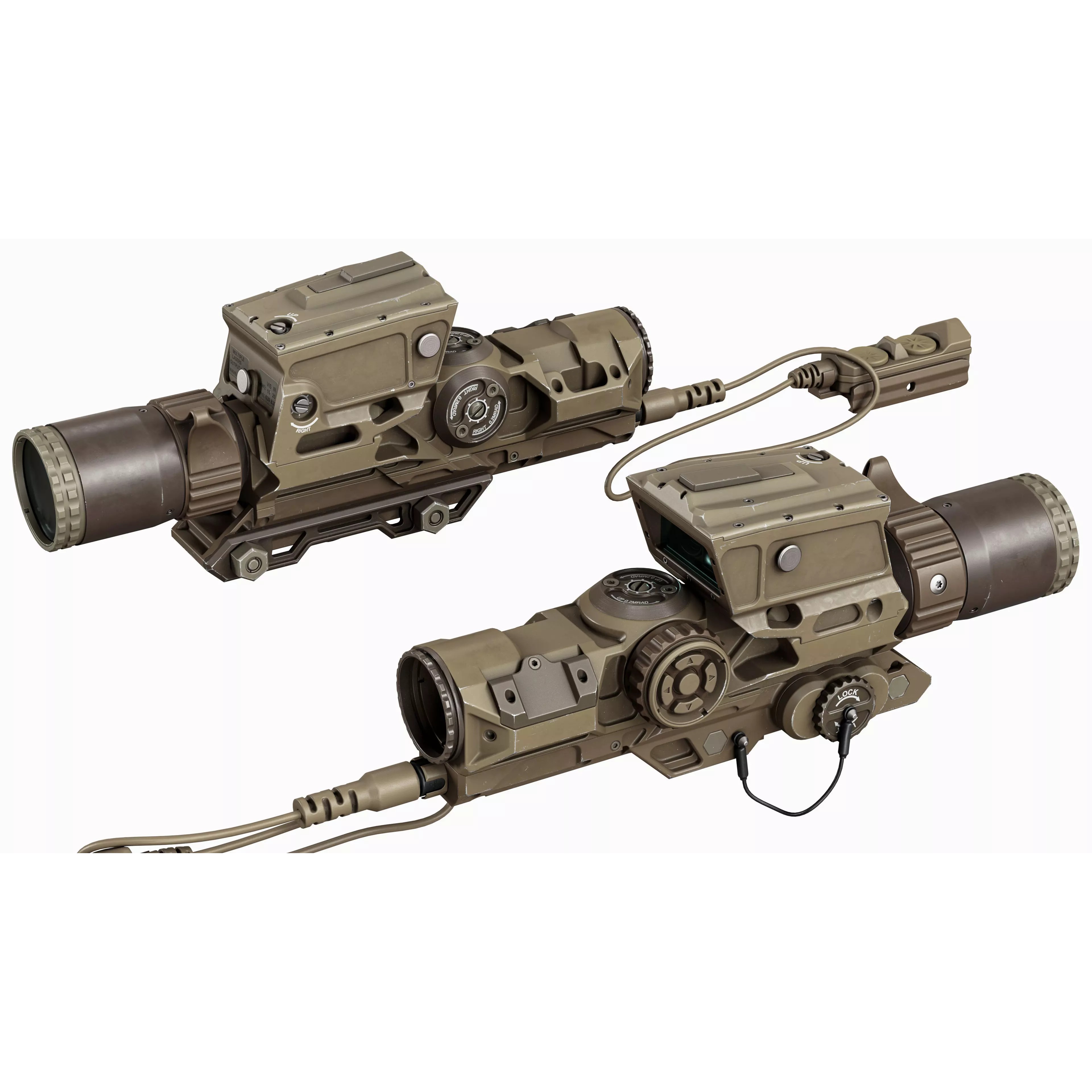 Scope Vortex XM157 - Low-Poly Game-Ready 3D Model - View 6