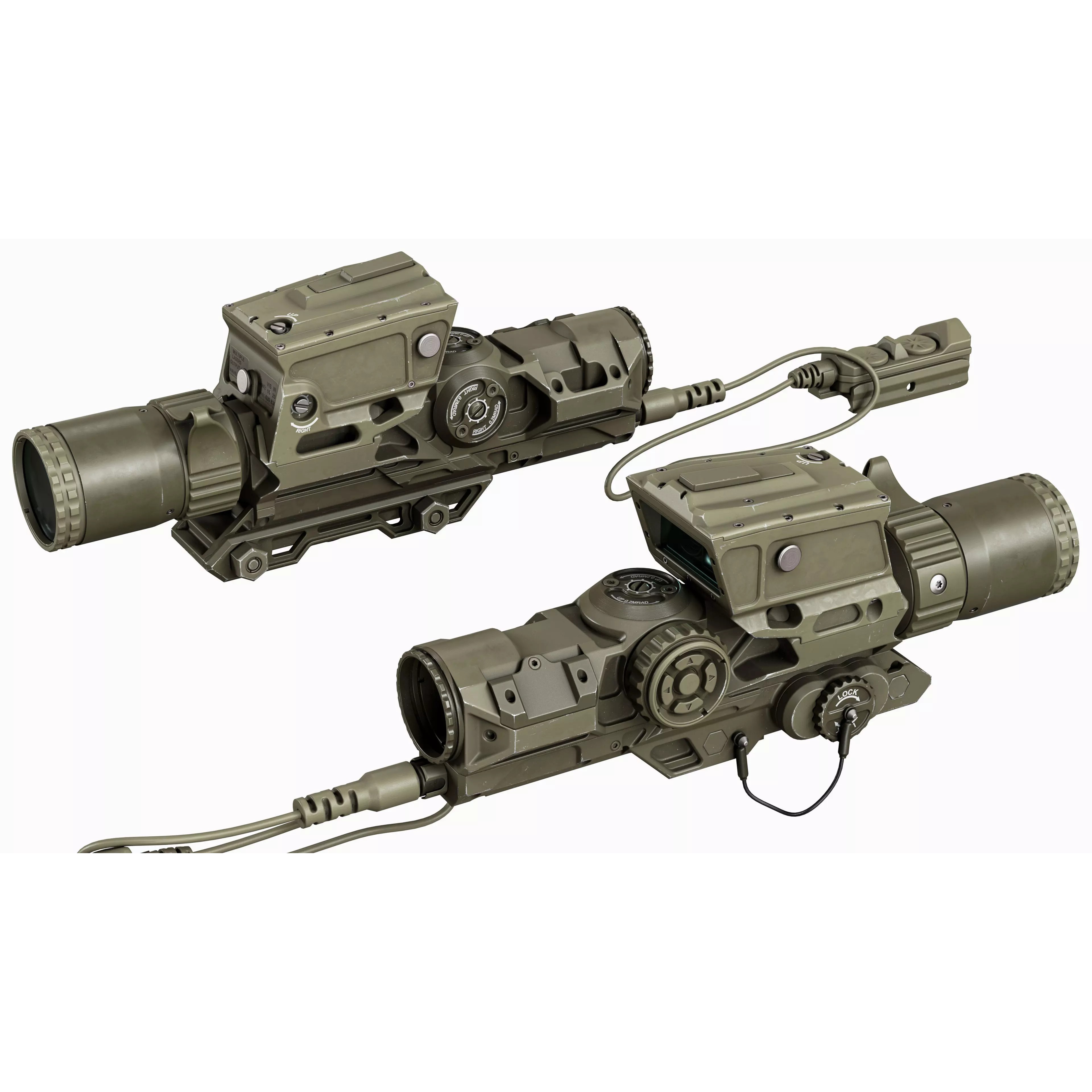 Scope Vortex XM157 - Low-Poly Game-Ready 3D Model - View 7