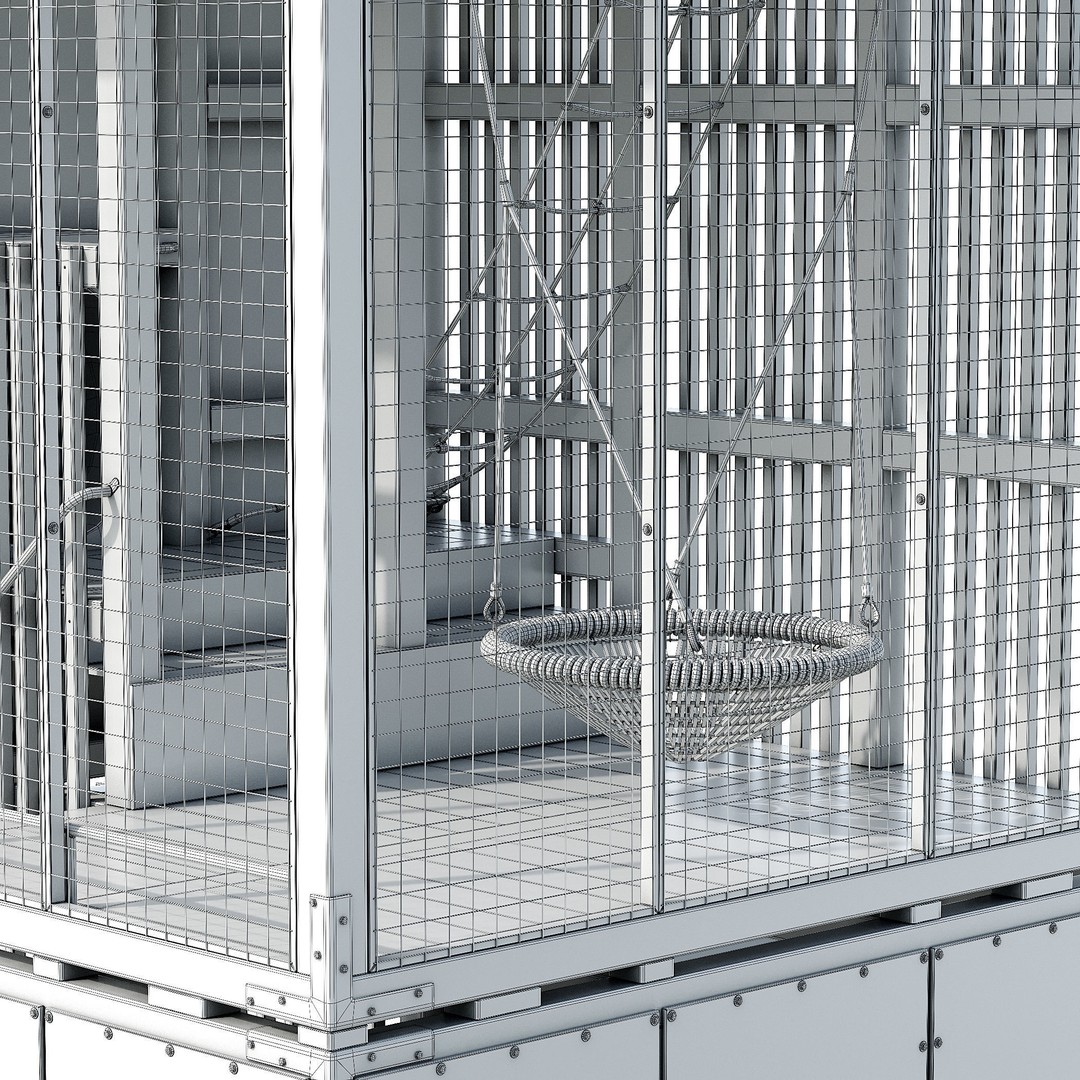 Children's Play Complex Tower 3D Model – High-Quality Game Asset, FBX, OBJ - View 16