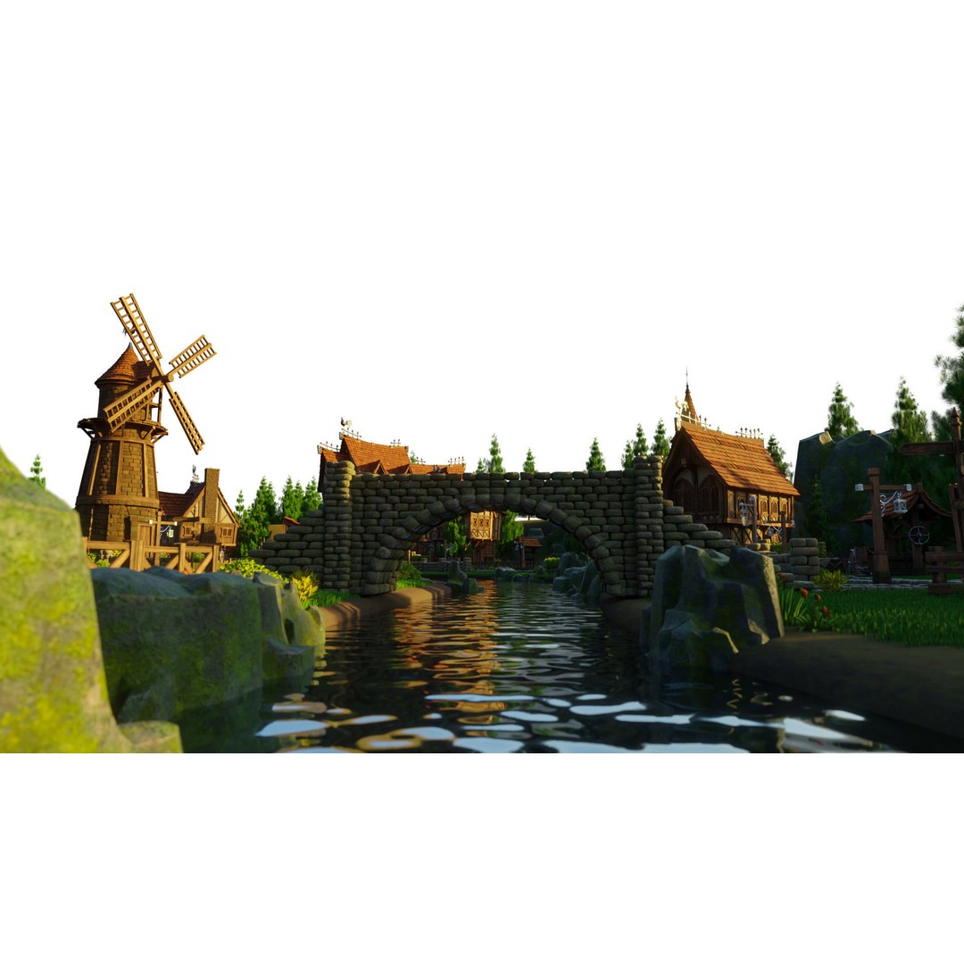 Medieval Building 3D Model – Stylized Low-Poly Game Asset, FBX - View 32