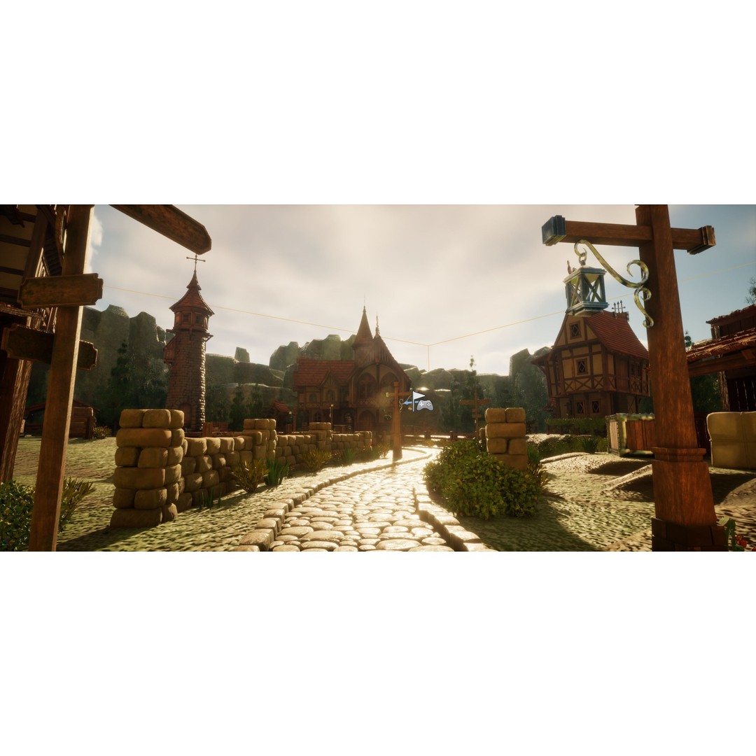 Medieval Building 3D Model – Stylized Low-Poly Game Asset, FBX - View 5