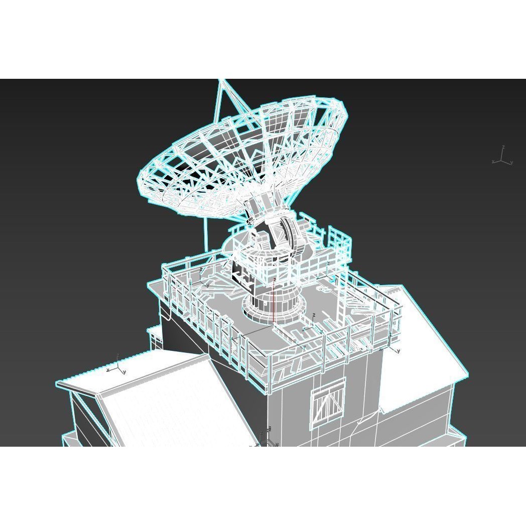 Abandoned Radar Station 3D Model – Realistic Industrial Exterior Asset, FBX - View 14