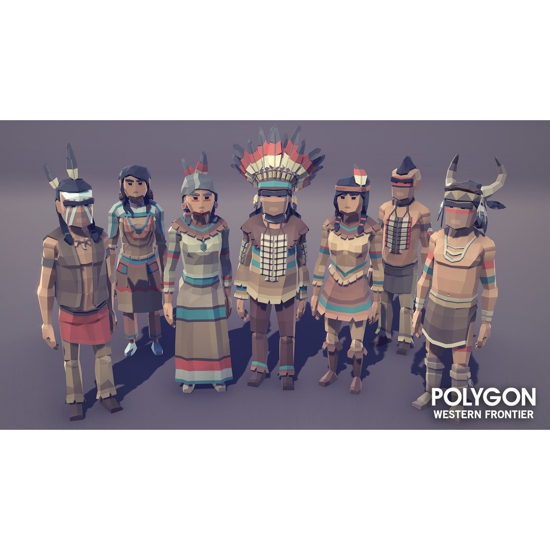 Western Frontier 3D Model – Low Poly Game Asset, FBX, PBR Textures - View 18