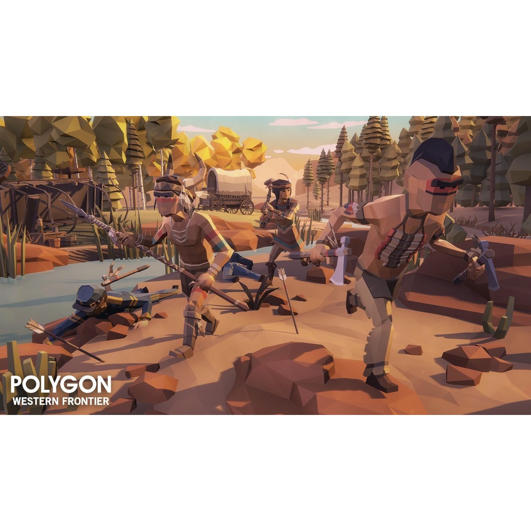 Western Frontier 3D Model – Low Poly Game Asset, FBX, PBR Textures - View 8