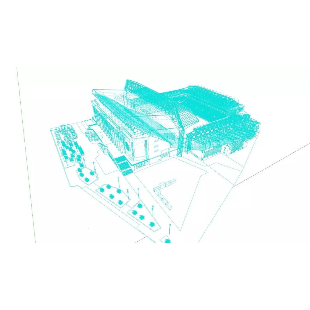 Anfield Stadium 3D Model – Realistic Architecture, PBR Textures, FBX/OBJ