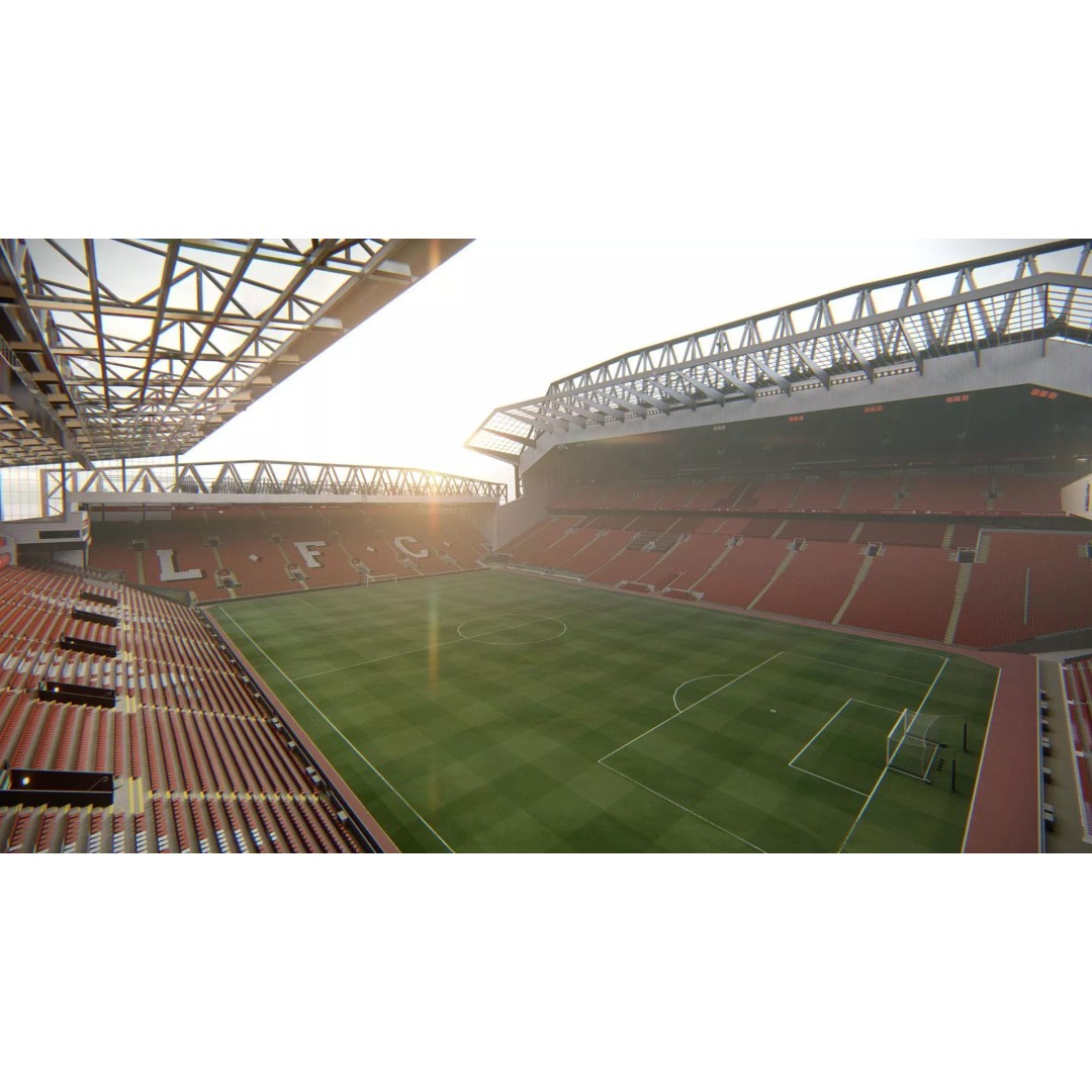 Anfield Stadium 3D Model – Realistic Architecture, PBR Textures, FBX/OBJ - View 3