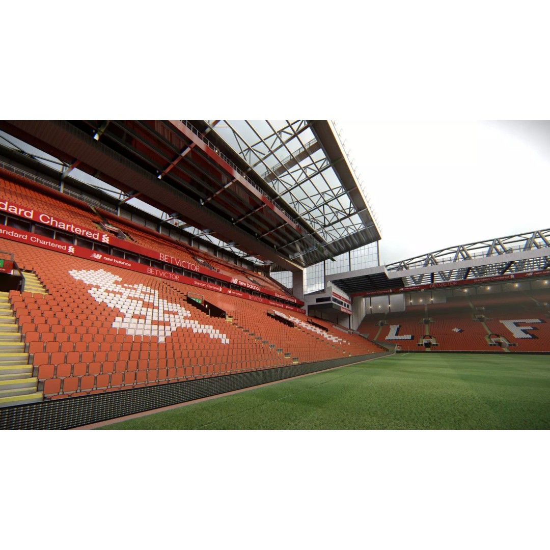 Anfield Stadium 3D Model – Realistic Architecture, PBR Textures, FBX/OBJ - View 5