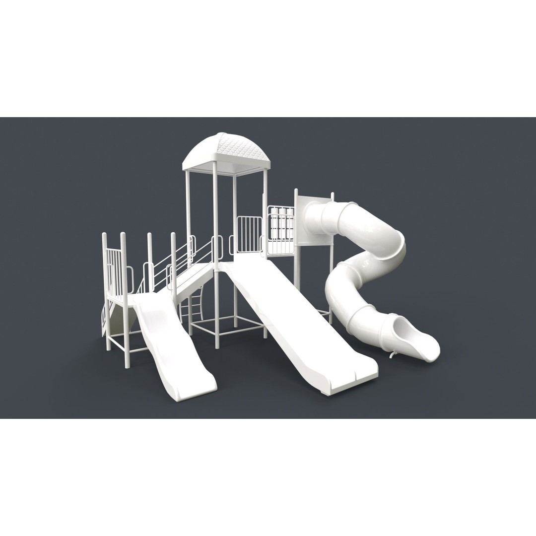 Outdoor Jungle Gym 3D Model – Low Poly PBR Game Asset, FBX - View 117