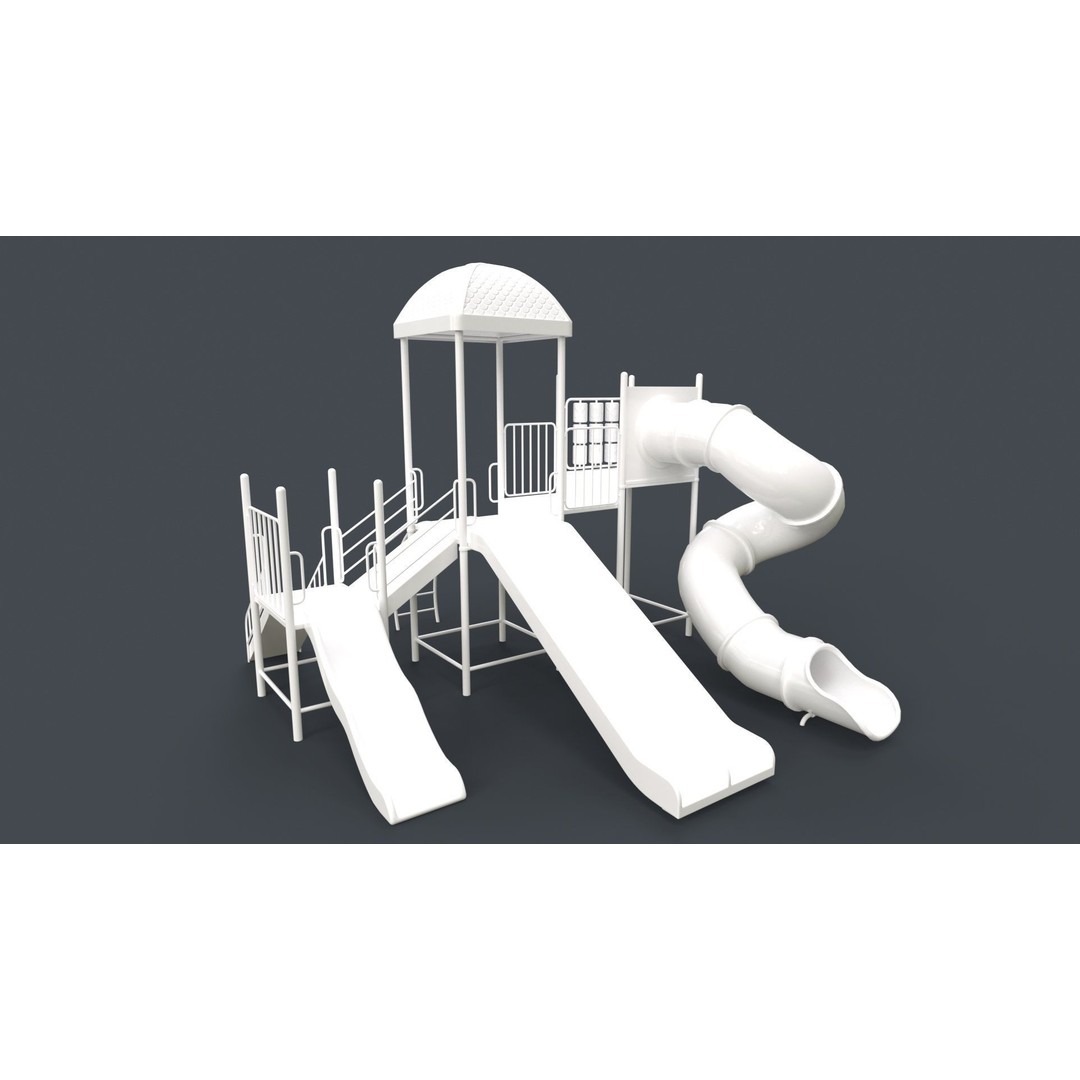 Outdoor Jungle Gym 3D Model – Low Poly PBR Game Asset, FBX - View 119