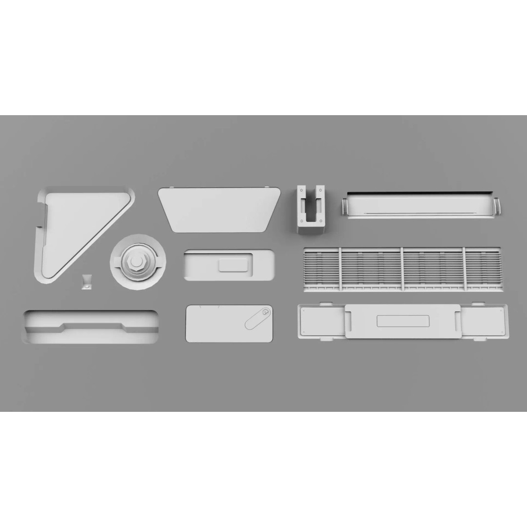 Sci-Fi Trim Sheets 3D Model – High Poly Environment Asset, OBJ, FBX - View 12