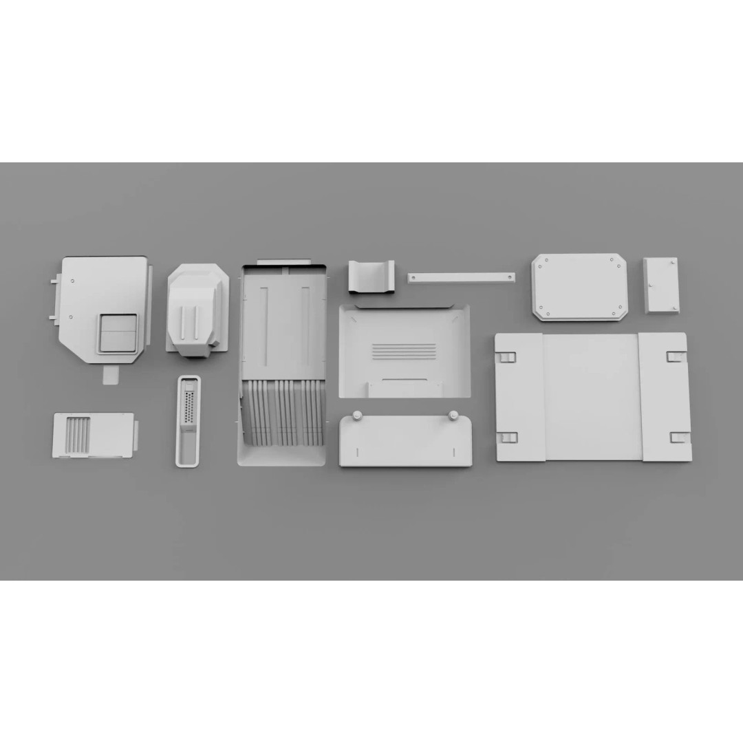 Sci-Fi Trim Sheets 3D Model – High Poly Environment Asset, OBJ, FBX - View 15
