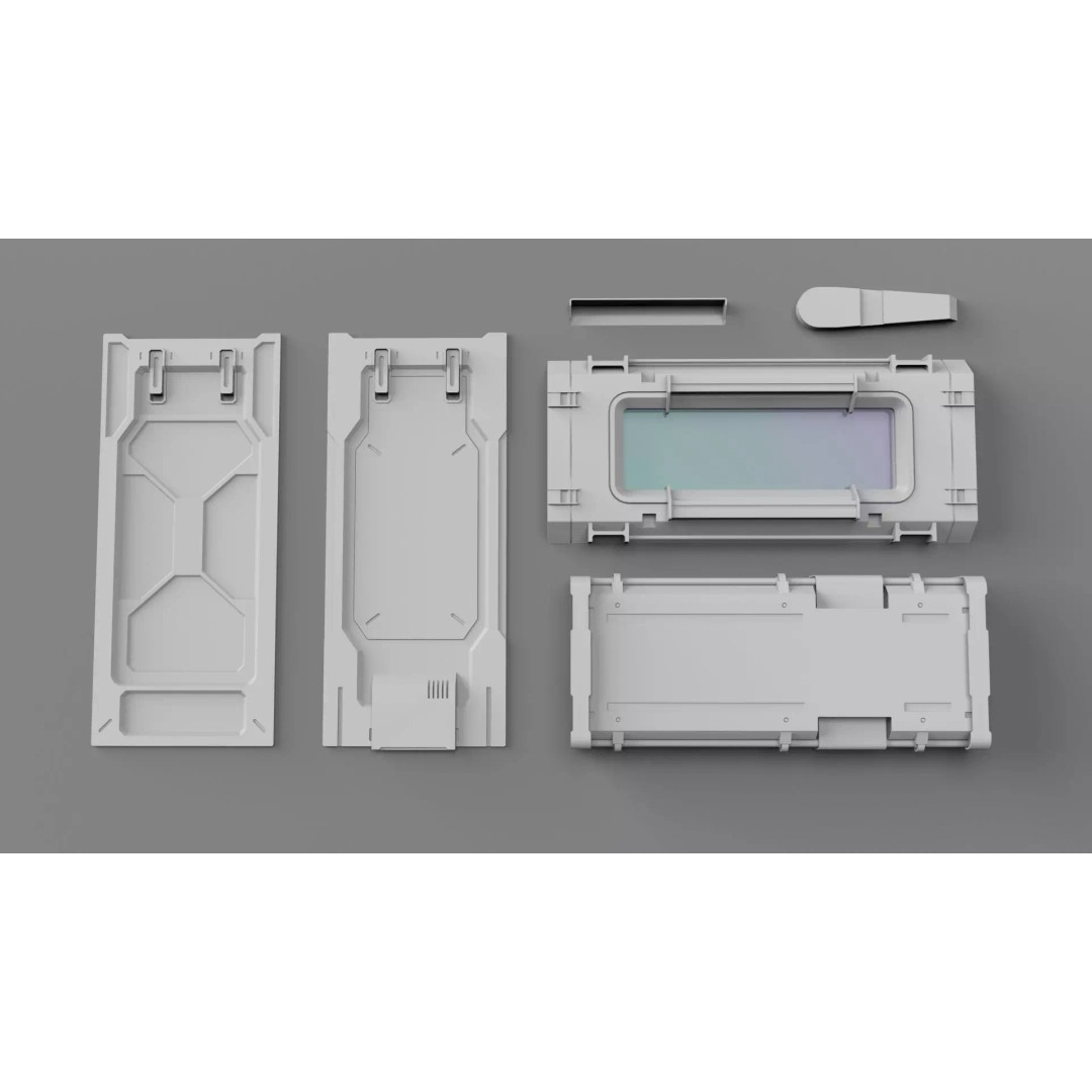 Sci-Fi Trim Sheets 3D Model – High Poly Environment Asset, OBJ, FBX - View 8