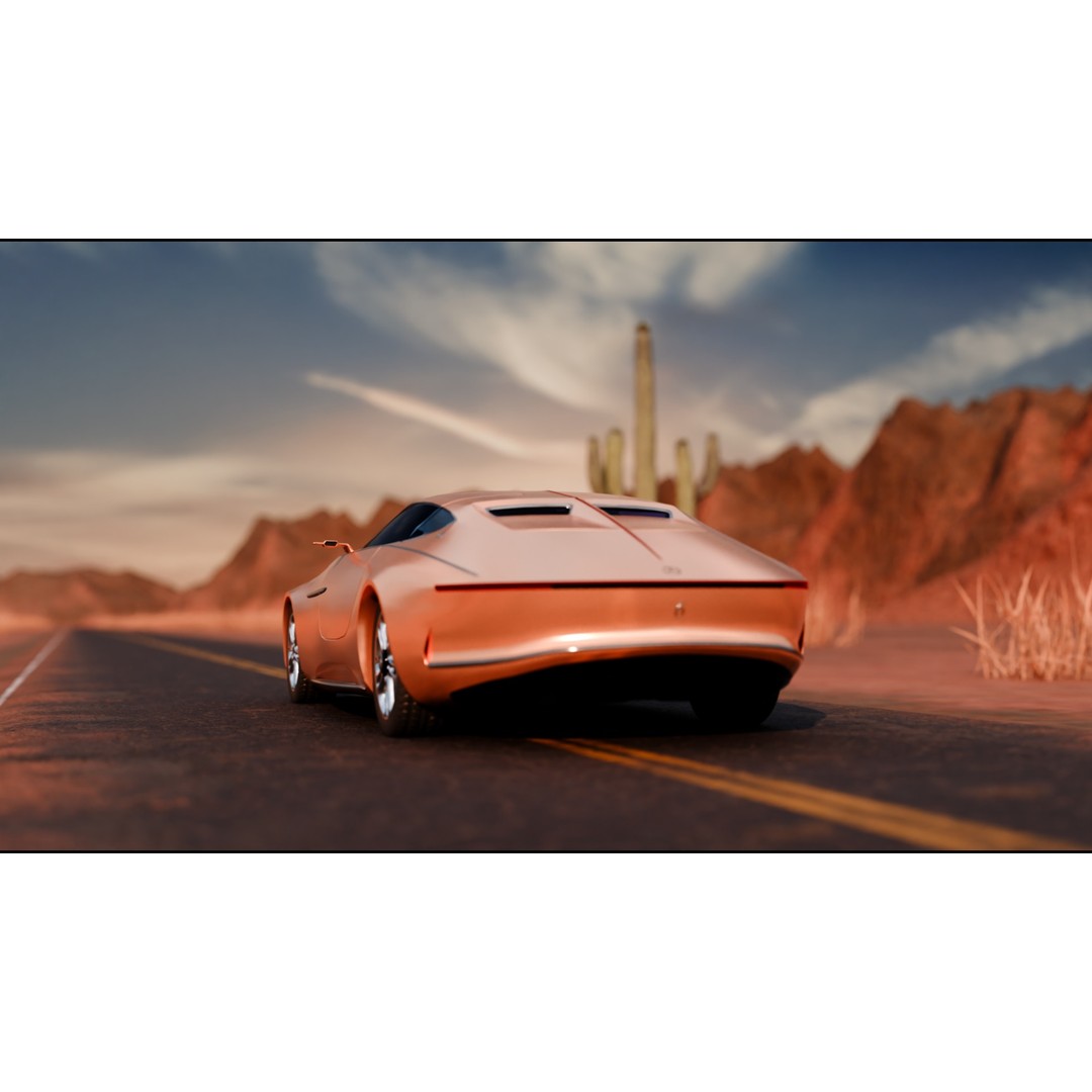 Desert Highway 3D Model – Detailed PBR Landscape Asset, FBX - View 16