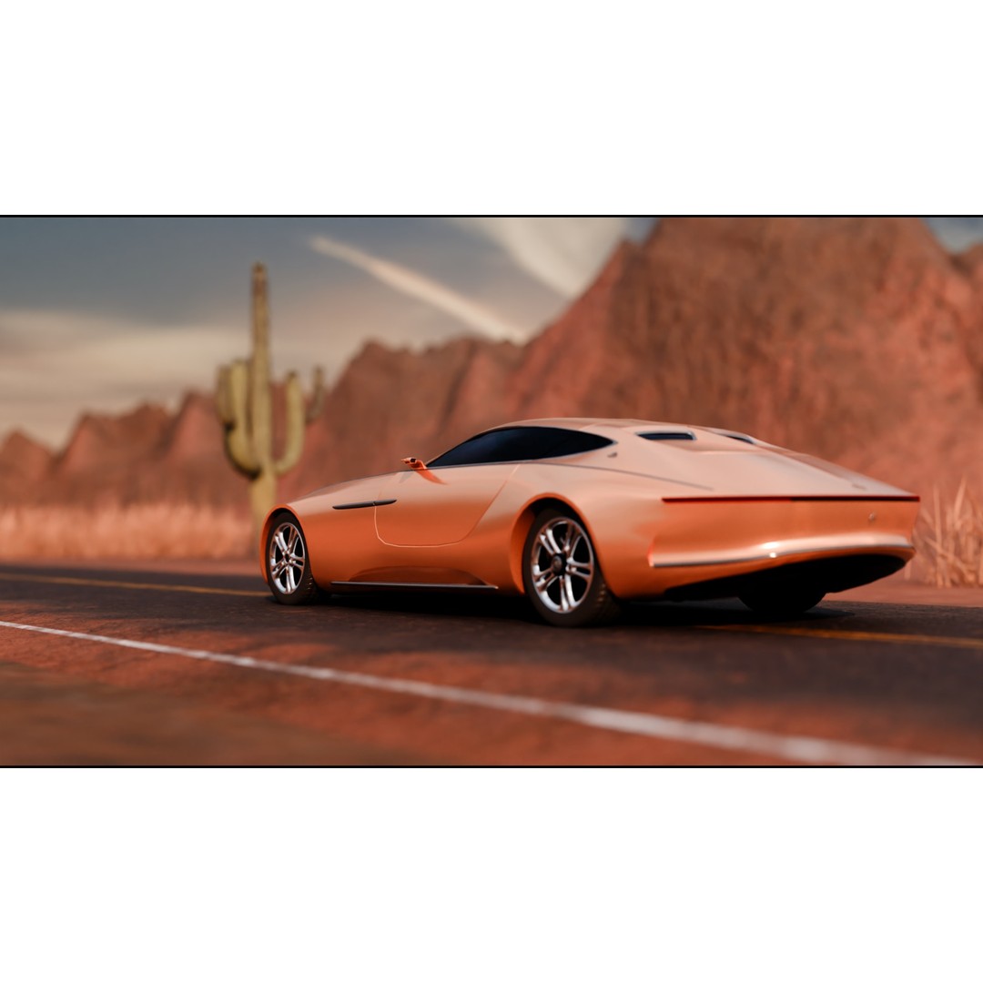 Desert Highway 3D Model – Detailed PBR Landscape Asset, FBX - View 5