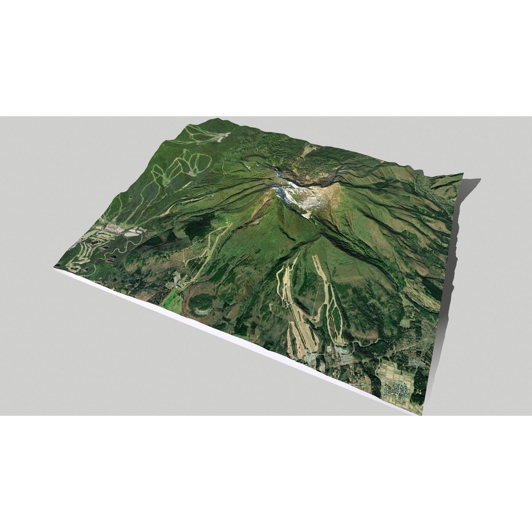 Bandai Volcano 3D Model – High Quality Terrain, PBR Textures, FBX - View 14