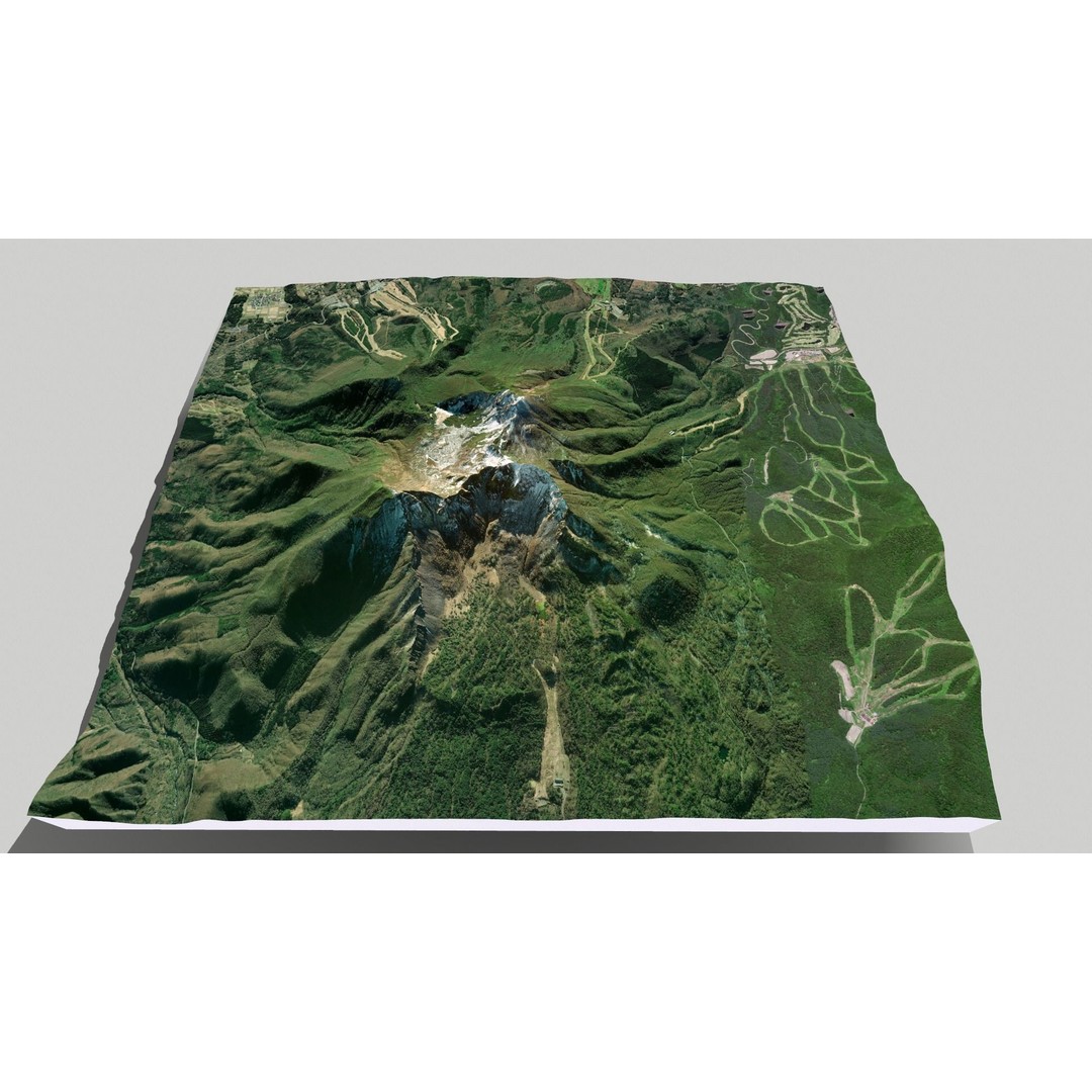 Bandai Volcano 3D Model – High Quality Terrain, PBR Textures, FBX - View 19