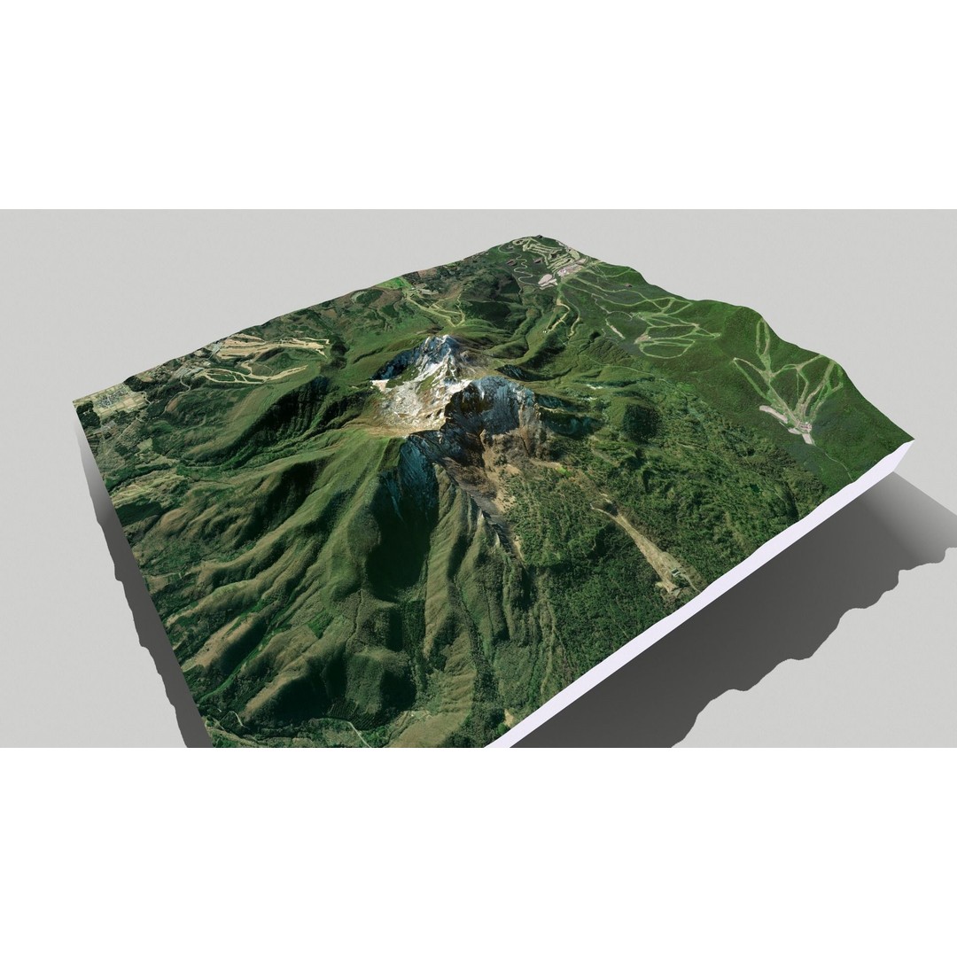 Bandai Volcano 3D Model – High Quality Terrain, PBR Textures, FBX - View 20
