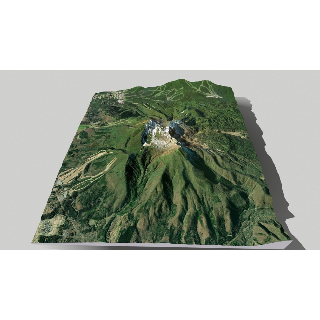 Bandai Volcano 3D Model – High Quality Terrain, PBR Textures, FBX - View 21