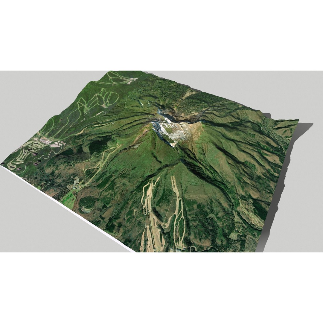 Bandai Volcano 3D Model – High Quality Terrain, PBR Textures, FBX - View 22