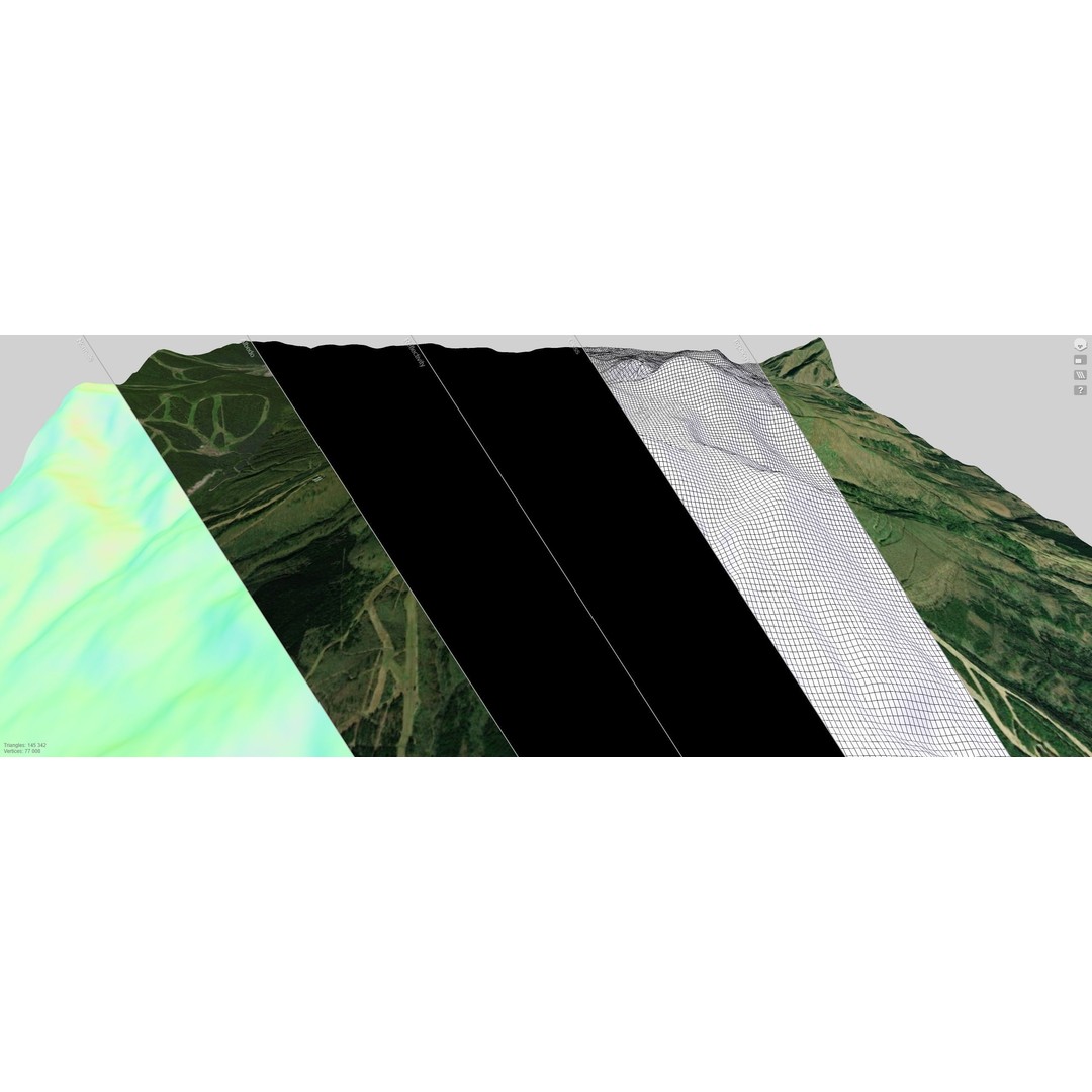 Bandai Volcano 3D Model – High Quality Terrain, PBR Textures, FBX - View 26