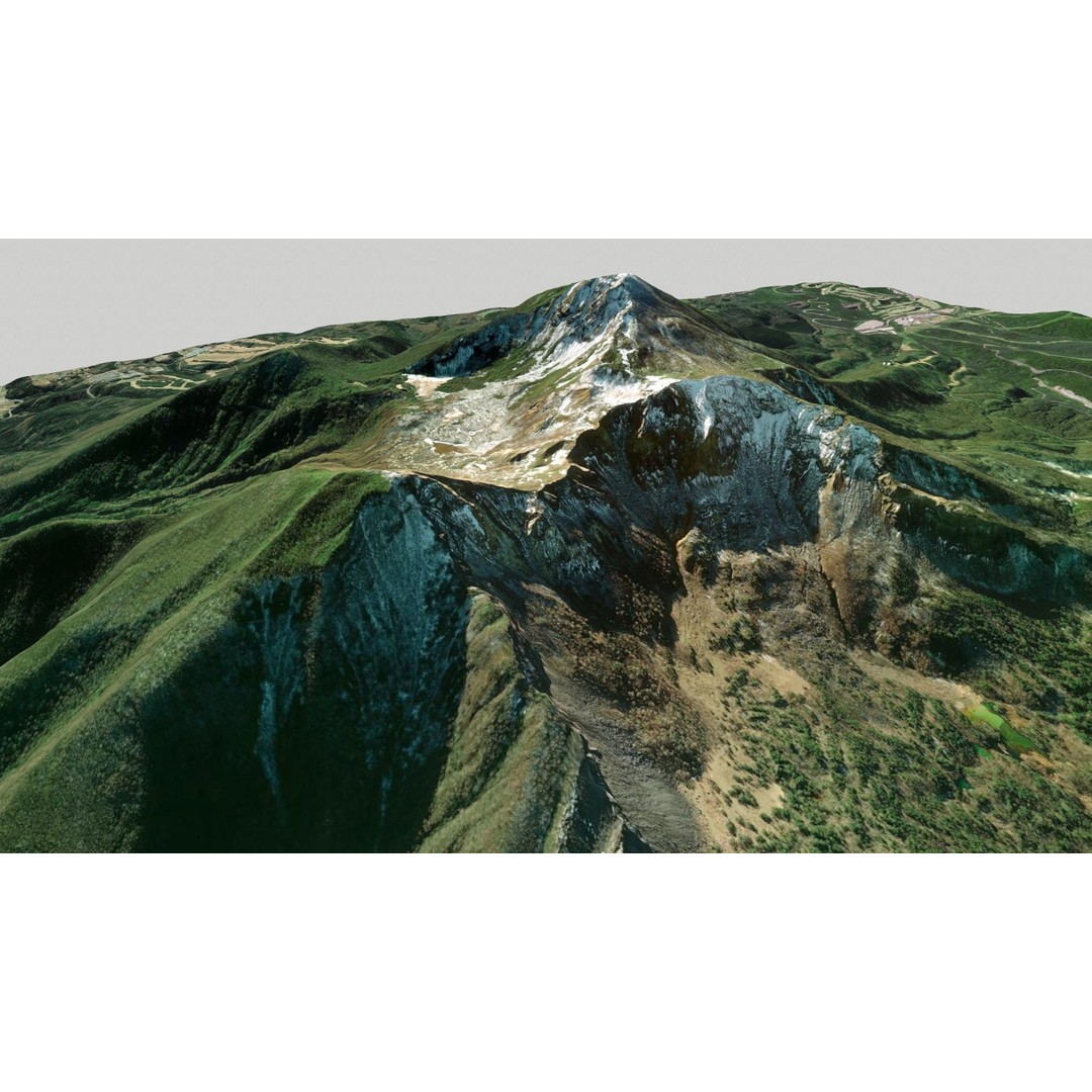 Bandai Volcano 3D Model – High Quality Terrain, PBR Textures, FBX - View 6