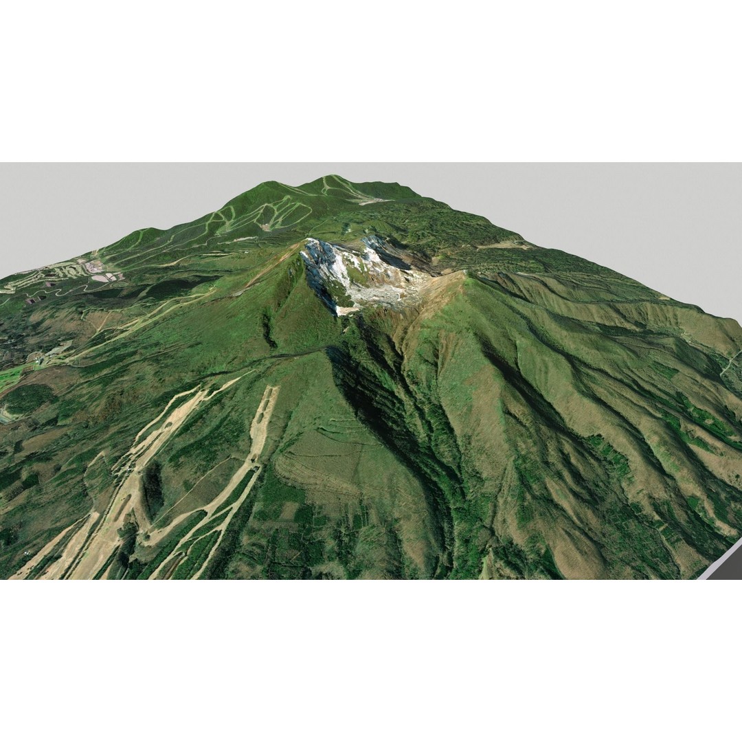 Bandai Volcano 3D Model – High Quality Terrain, PBR Textures, FBX - View 7