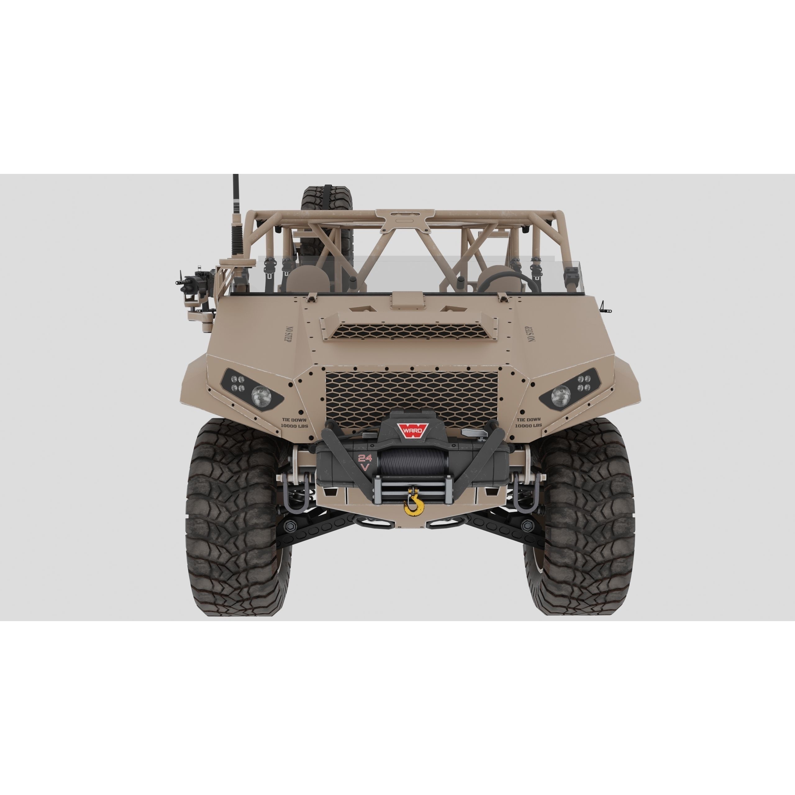 Polaris Dagor A1 - Low-Poly Game-Ready 3D Model - View 12