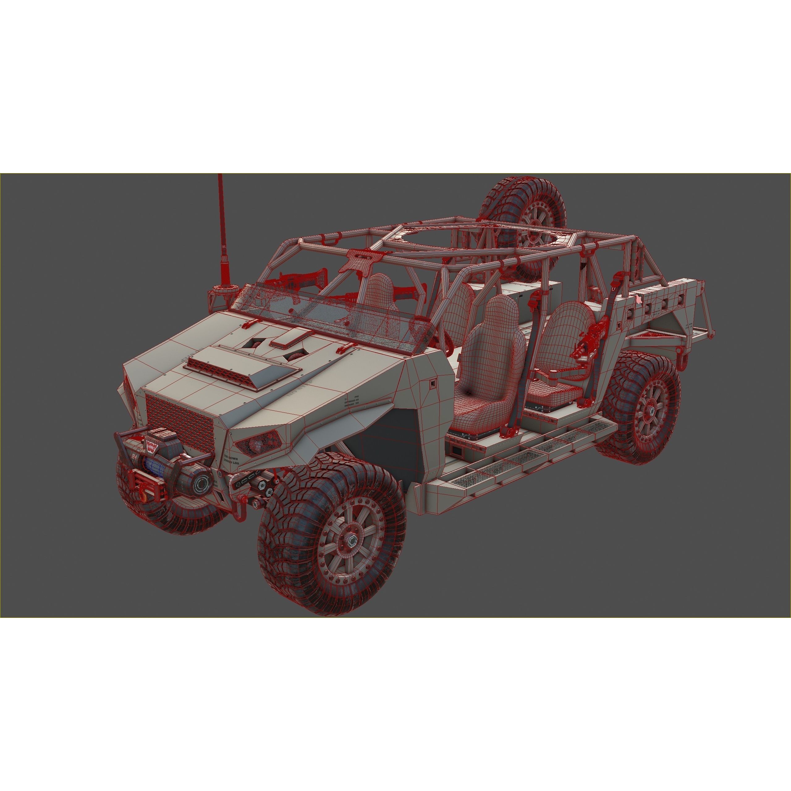 Polaris Dagor A1 - Low-Poly Game-Ready 3D Model - View 20