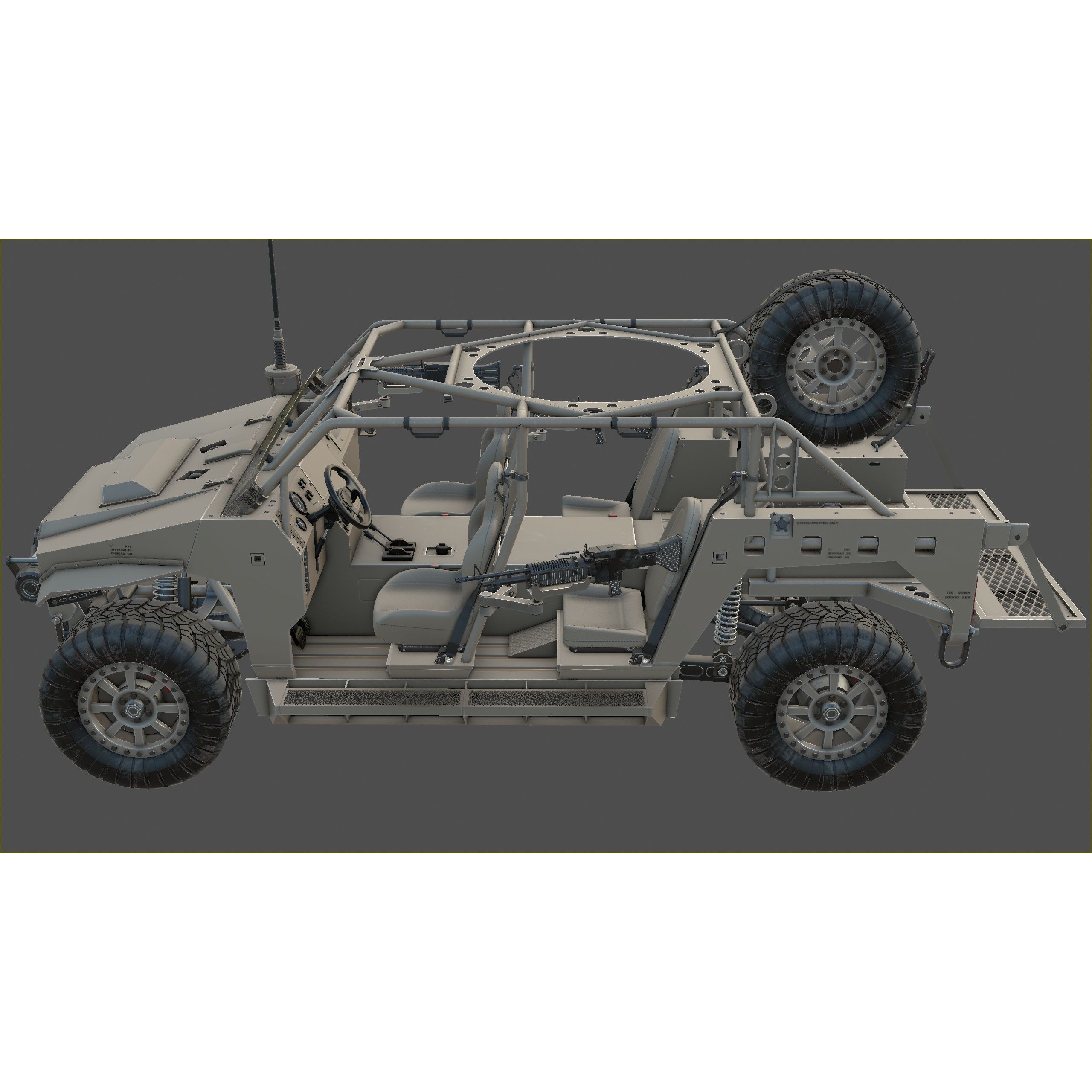 Polaris Dagor A1 - Low-Poly Game-Ready 3D Model - View 21