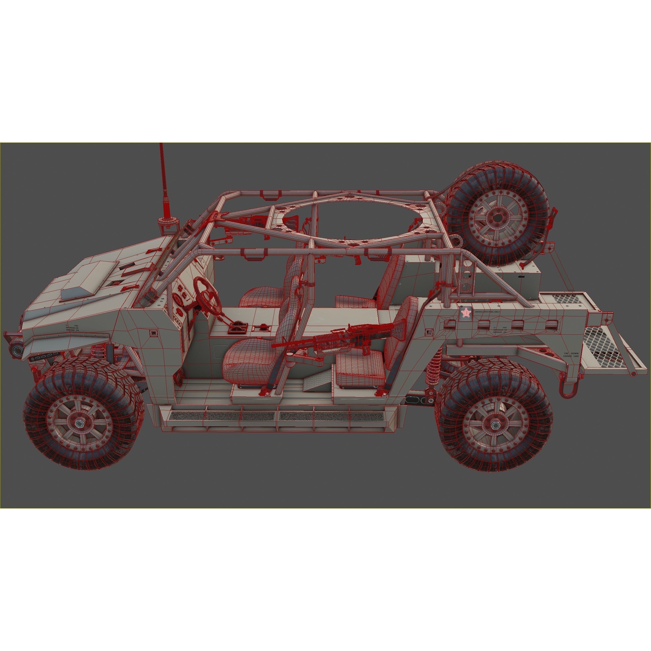 Polaris Dagor A1 - Low-Poly Game-Ready 3D Model - View 22