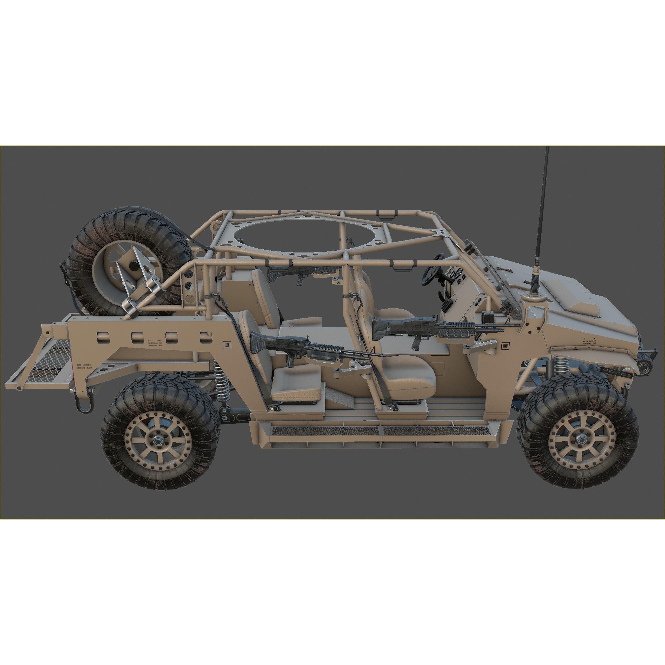 Polaris Dagor A1 - Low-Poly Game-Ready 3D Model - View 23