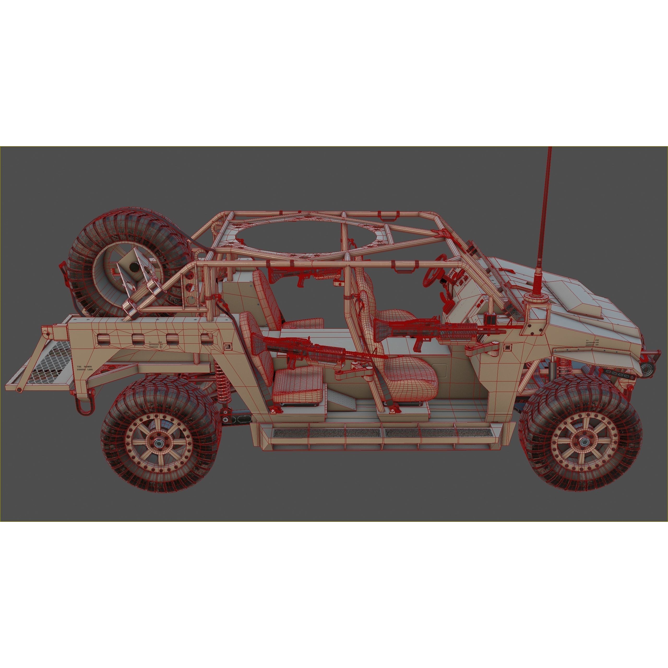 Polaris Dagor A1 - Low-Poly Game-Ready 3D Model - View 24