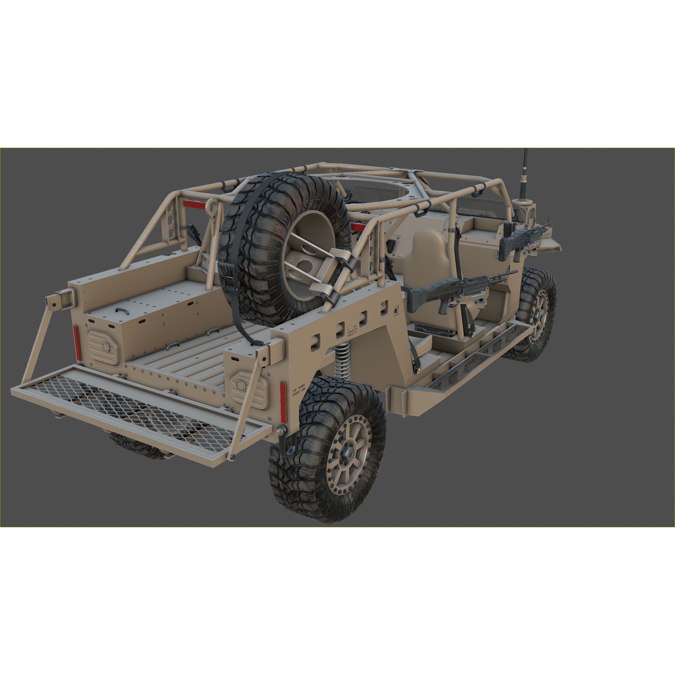 Polaris Dagor A1 - Low-Poly Game-Ready 3D Model - View 25