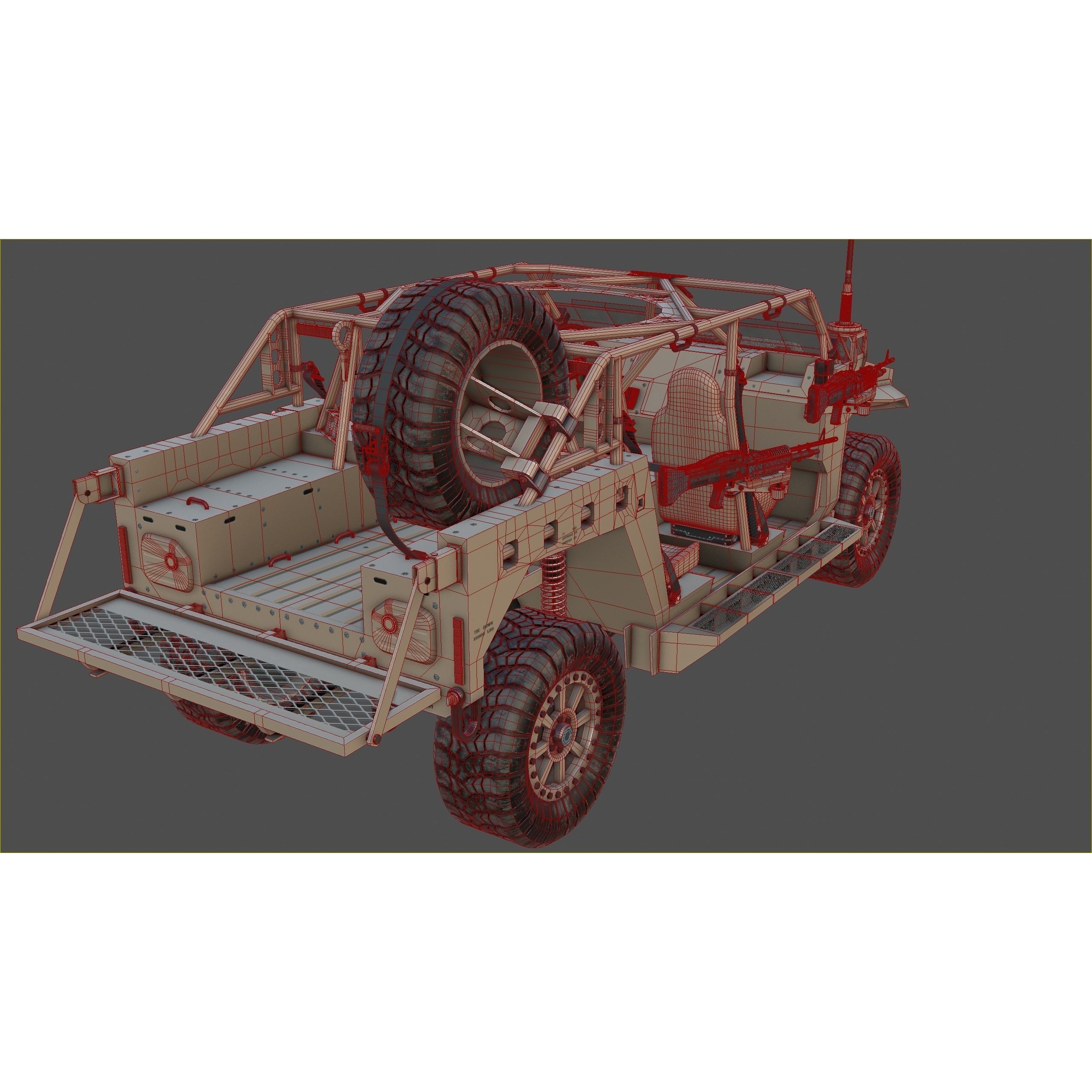 Polaris Dagor A1 - Low-Poly Game-Ready 3D Model - View 26