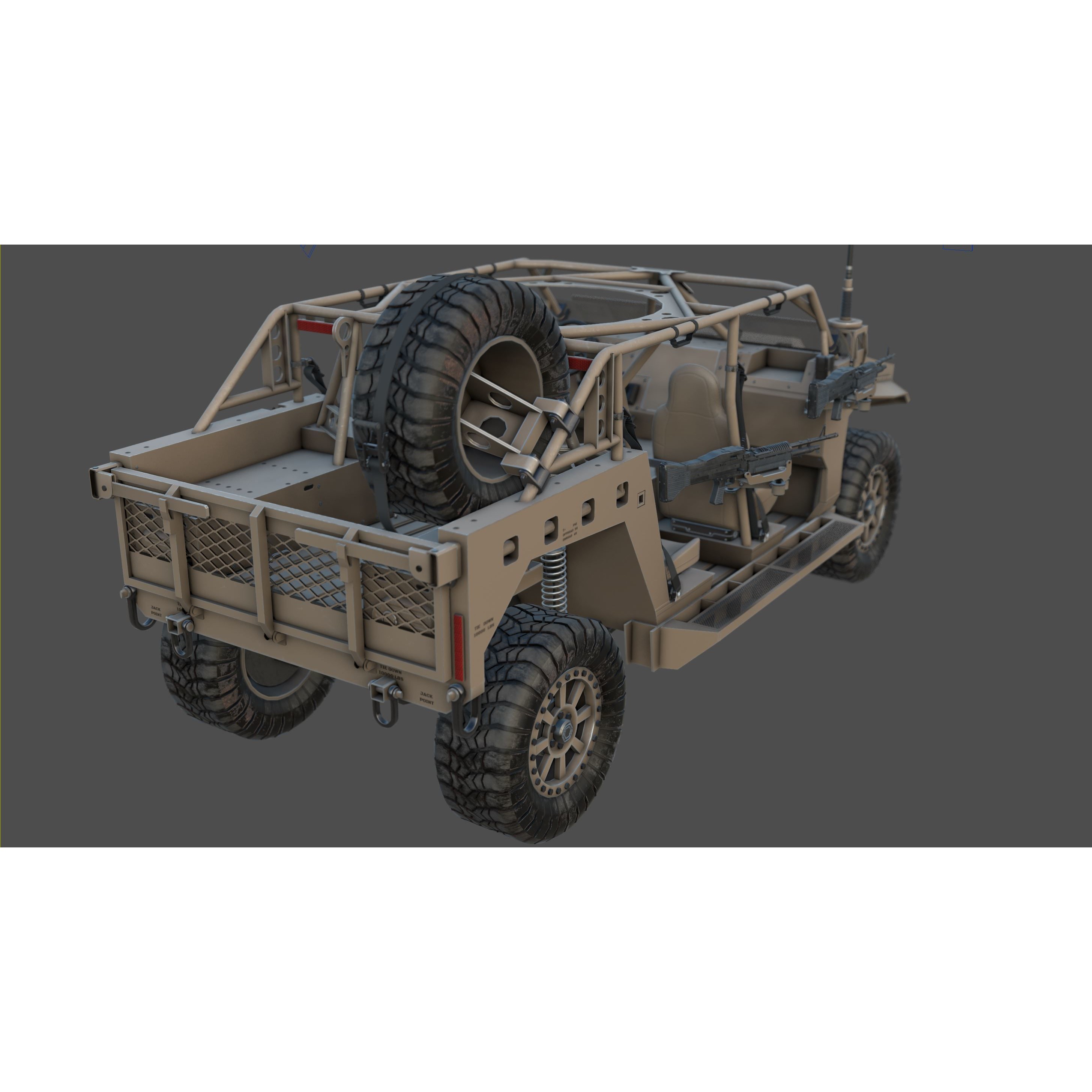 Polaris Dagor A1 - Low-Poly Game-Ready 3D Model - View 27