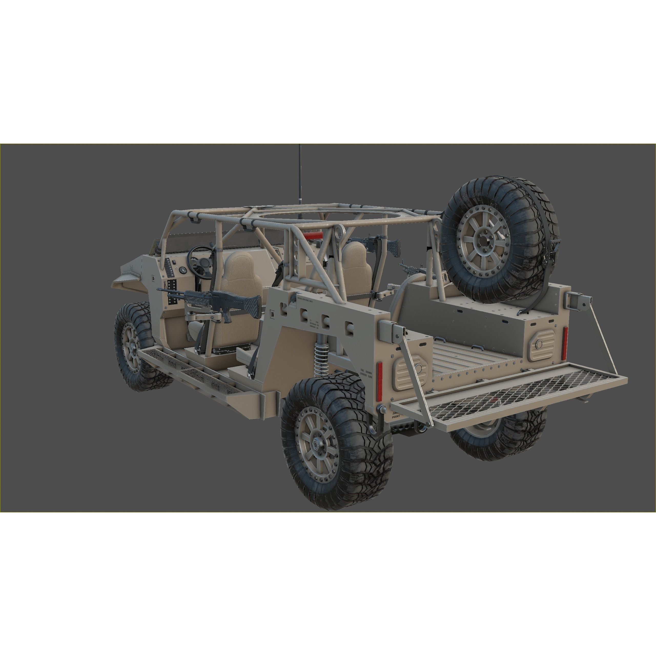 Polaris Dagor A1 - Low-Poly Game-Ready 3D Model - View 28