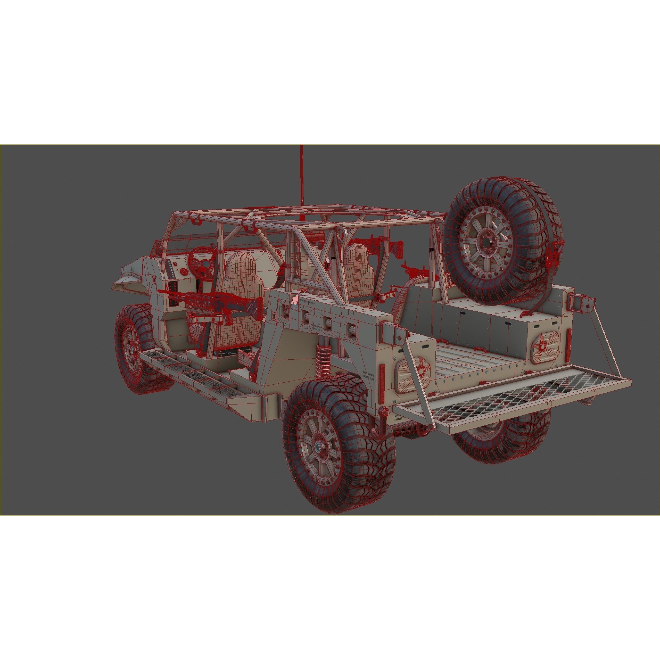 Polaris Dagor A1 - Low-Poly Game-Ready 3D Model - View 29