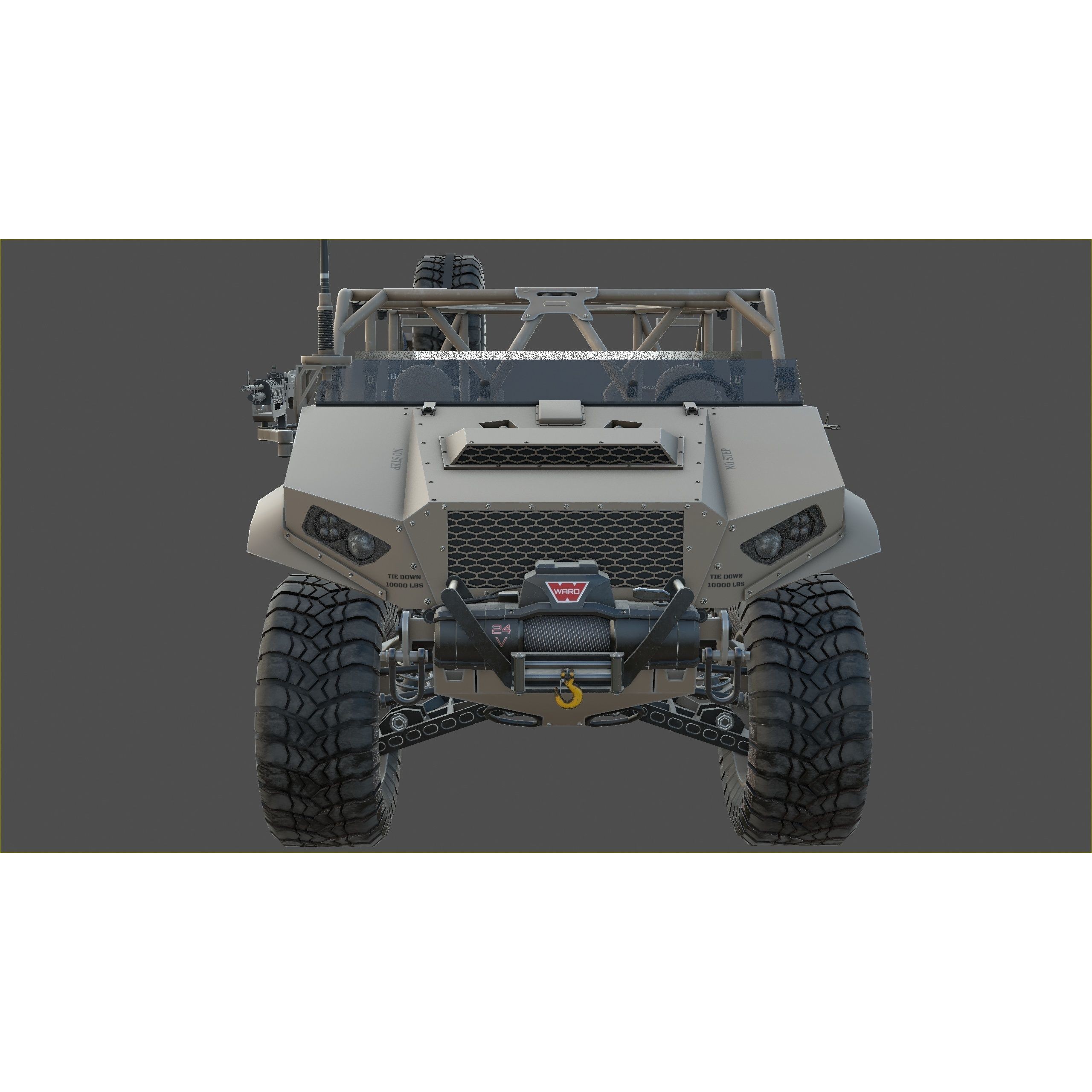 Polaris Dagor A1 - Low-Poly Game-Ready 3D Model - View 32