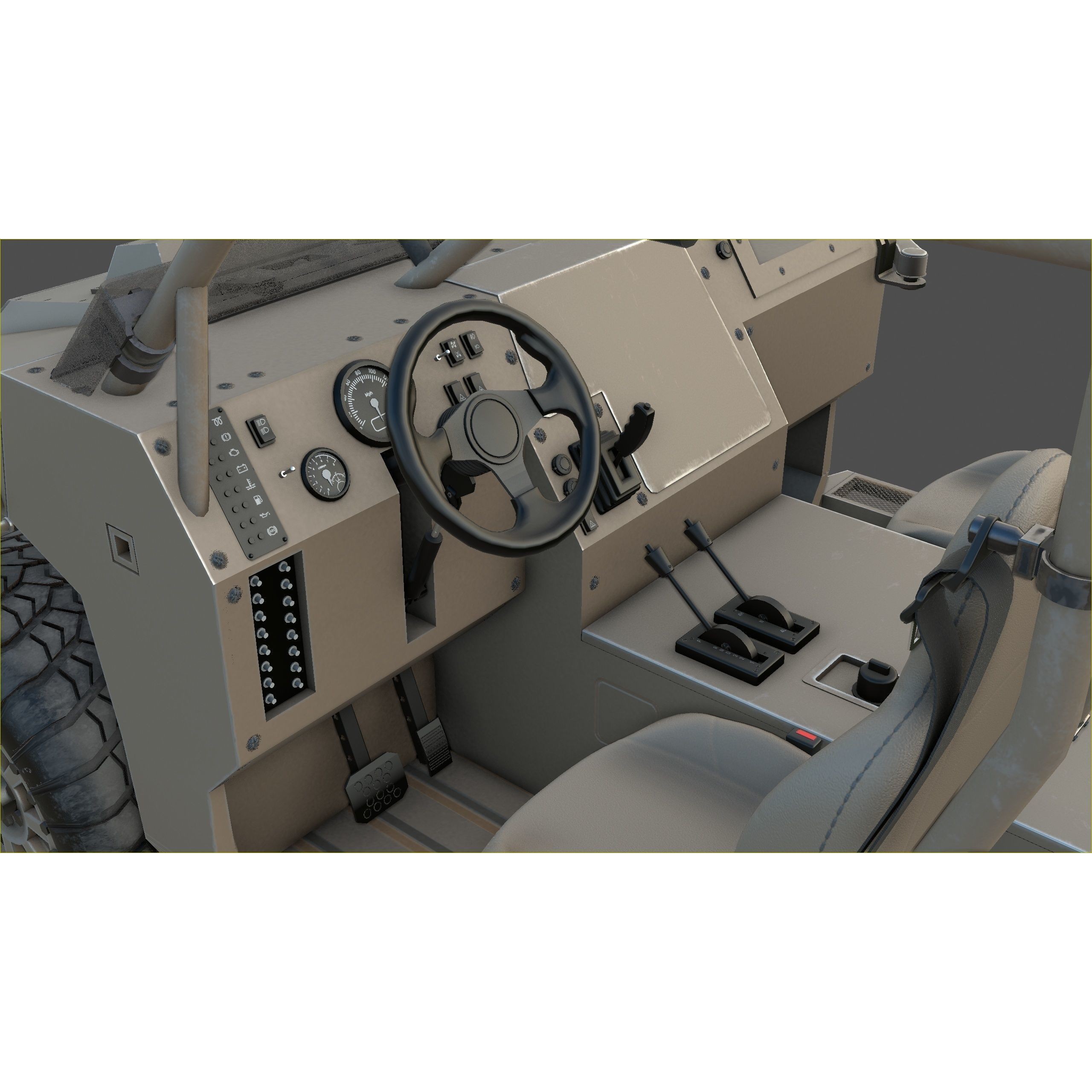 Polaris Dagor A1 - Low-Poly Game-Ready 3D Model - View 34