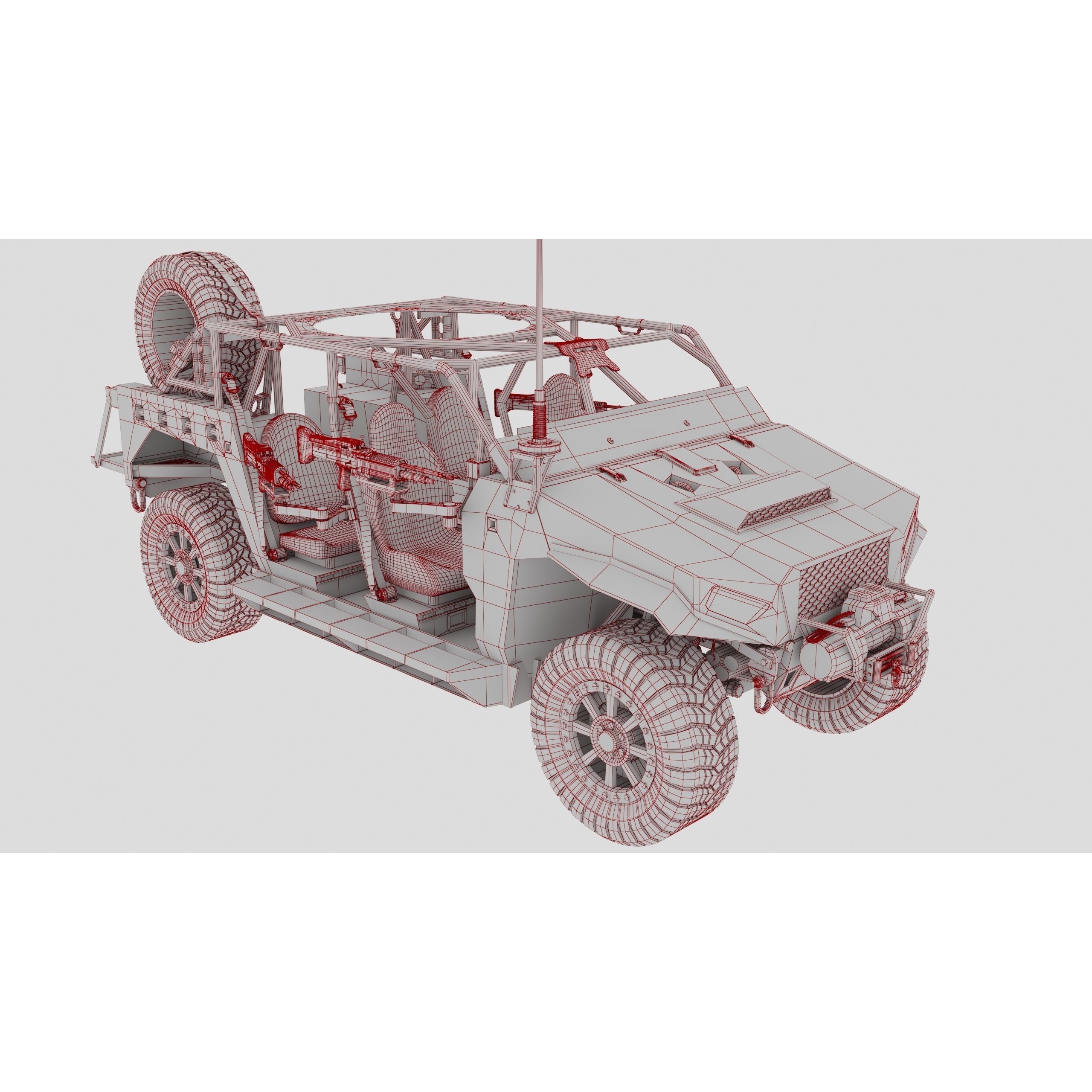Polaris Dagor A1 - Low-Poly Game-Ready 3D Model - View 4