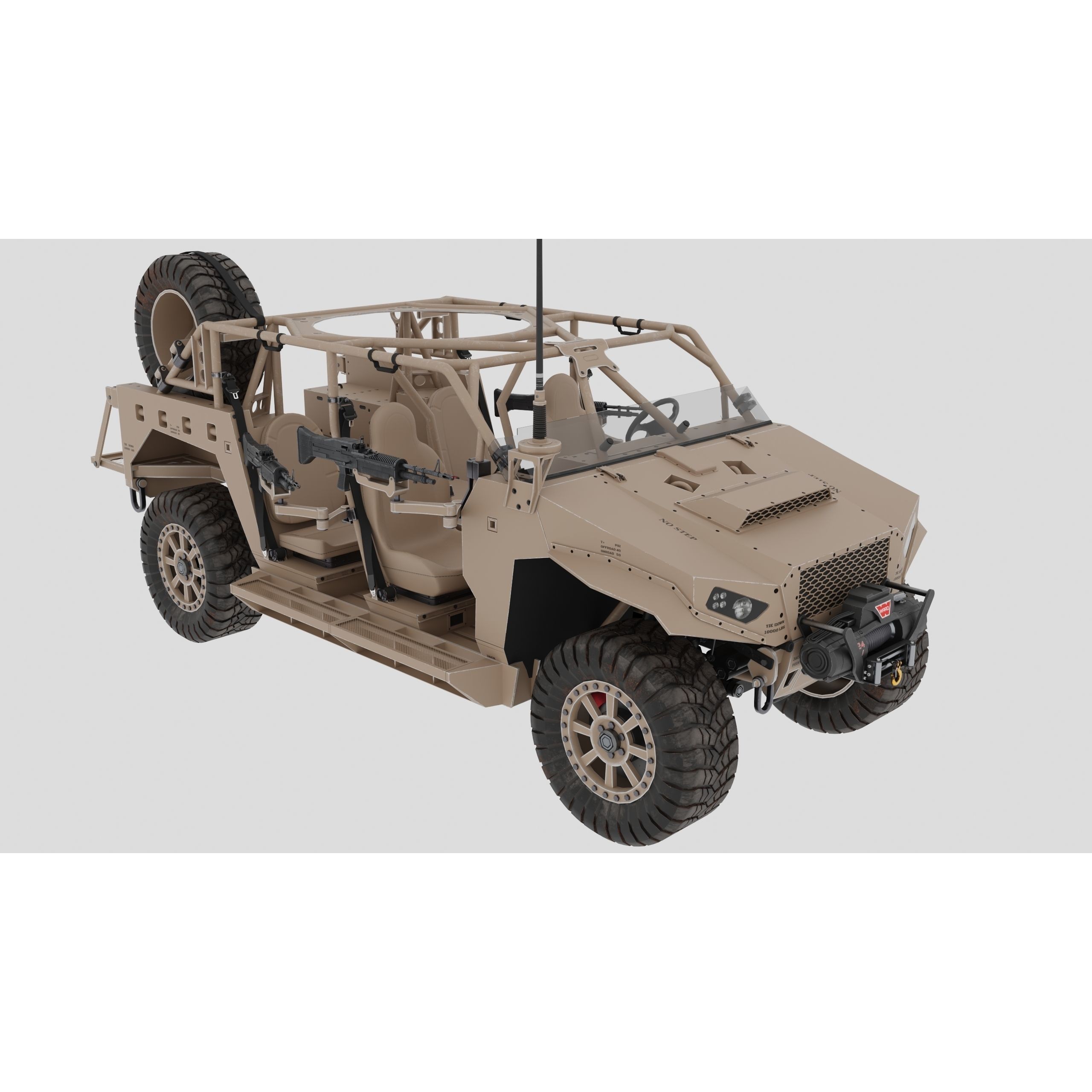 Polaris Dagor A1 - Low-Poly Game-Ready 3D Model - View 5